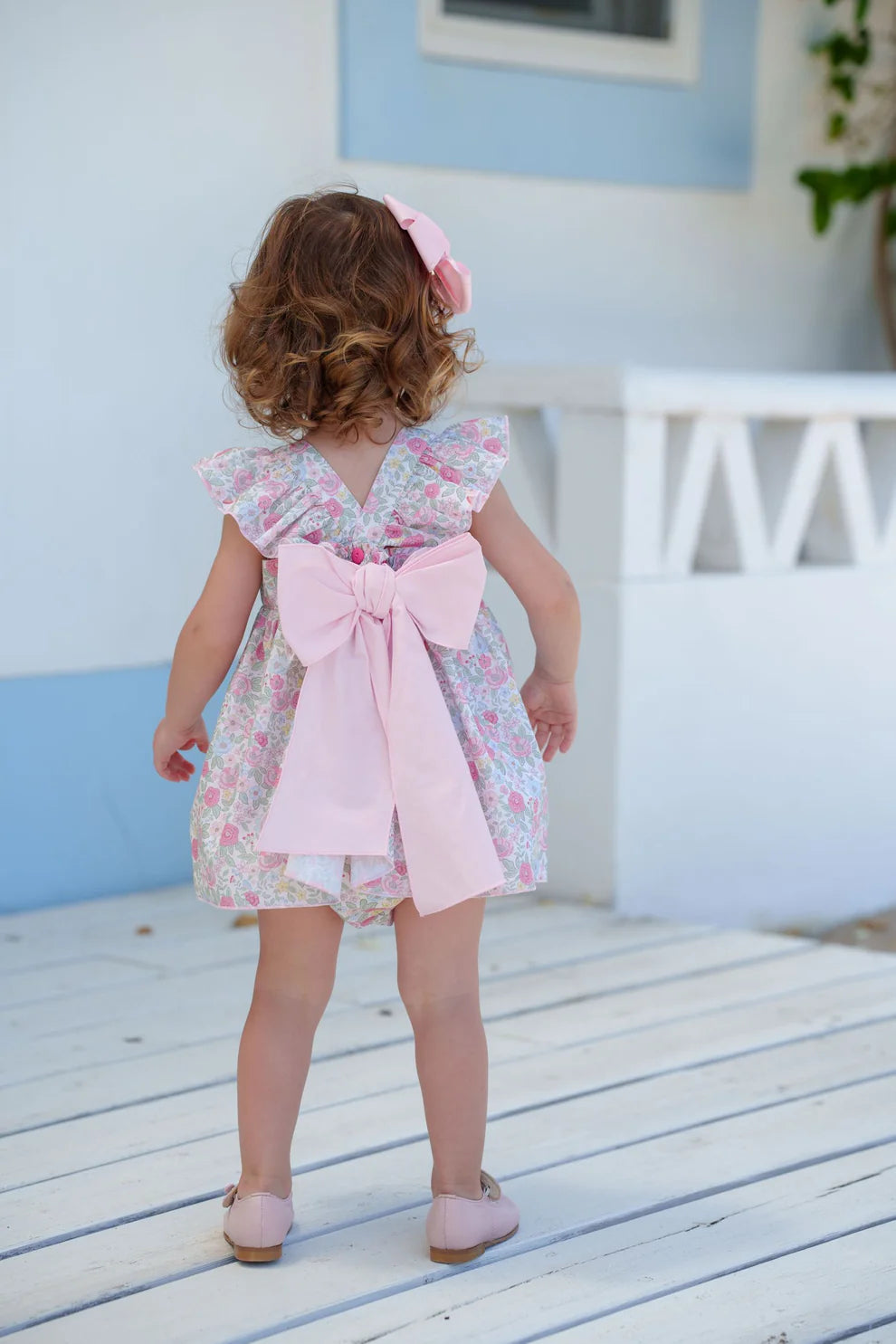 Pink Floral Baby Set