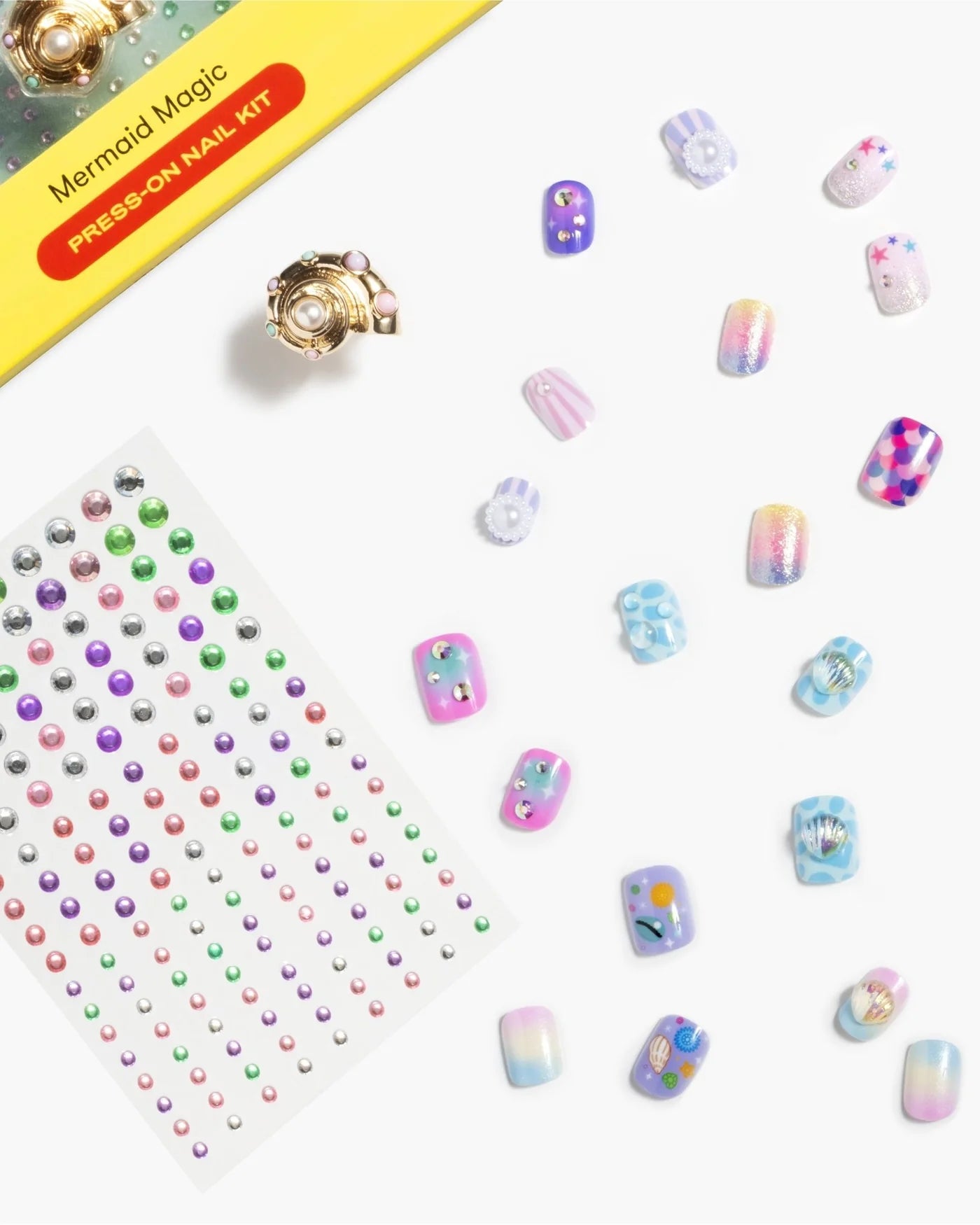 Mermaid Press On Nail Kit