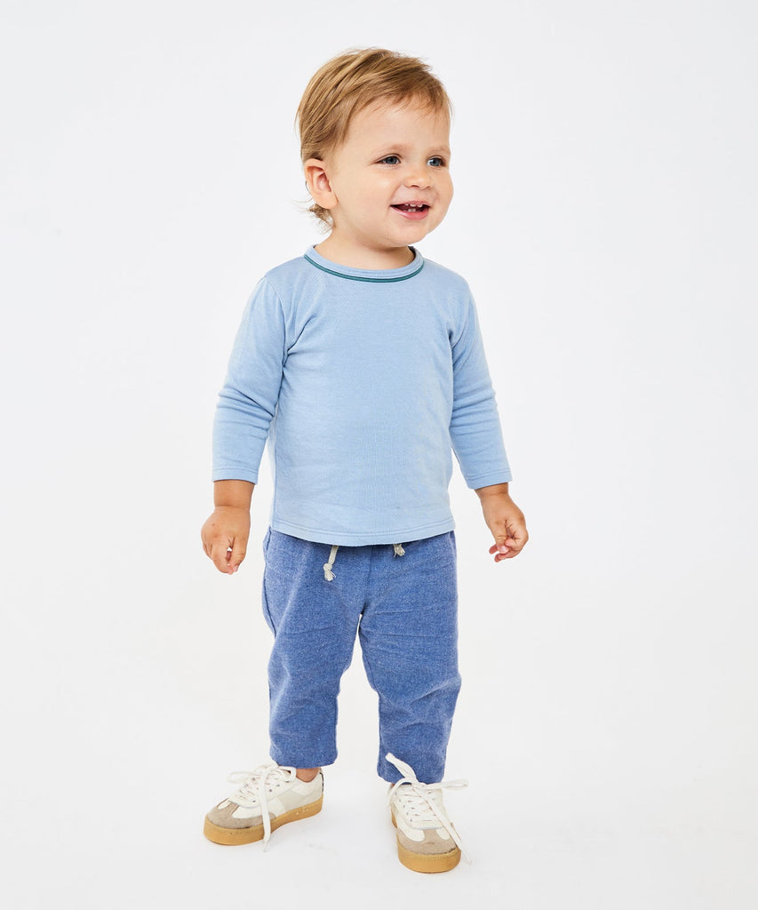 Baby Bowie Pant - Blue Flannel