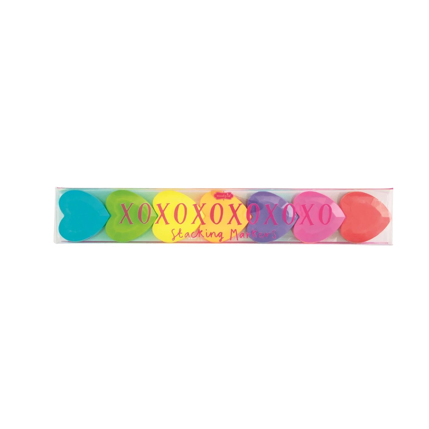 Clear Rainbow Stacking Markers