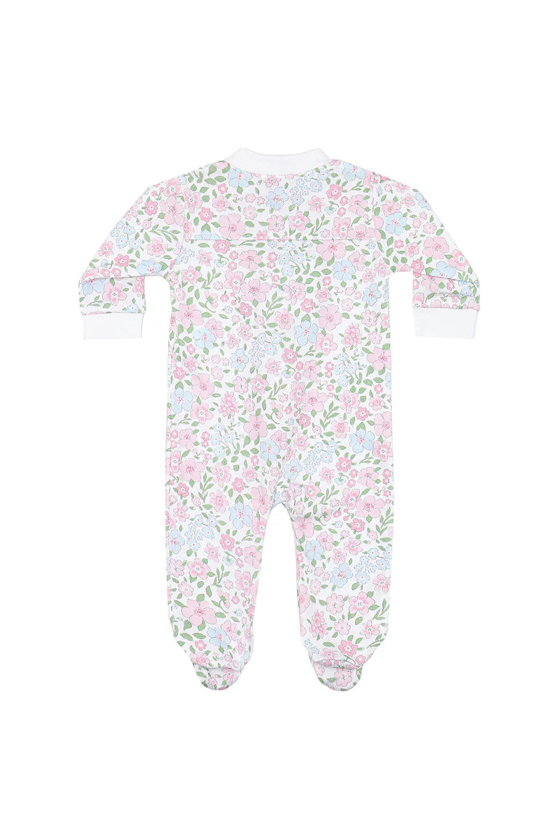 English Garden Zipper Footie