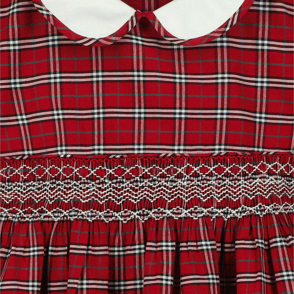 Oxford Tartan Smocked Dress