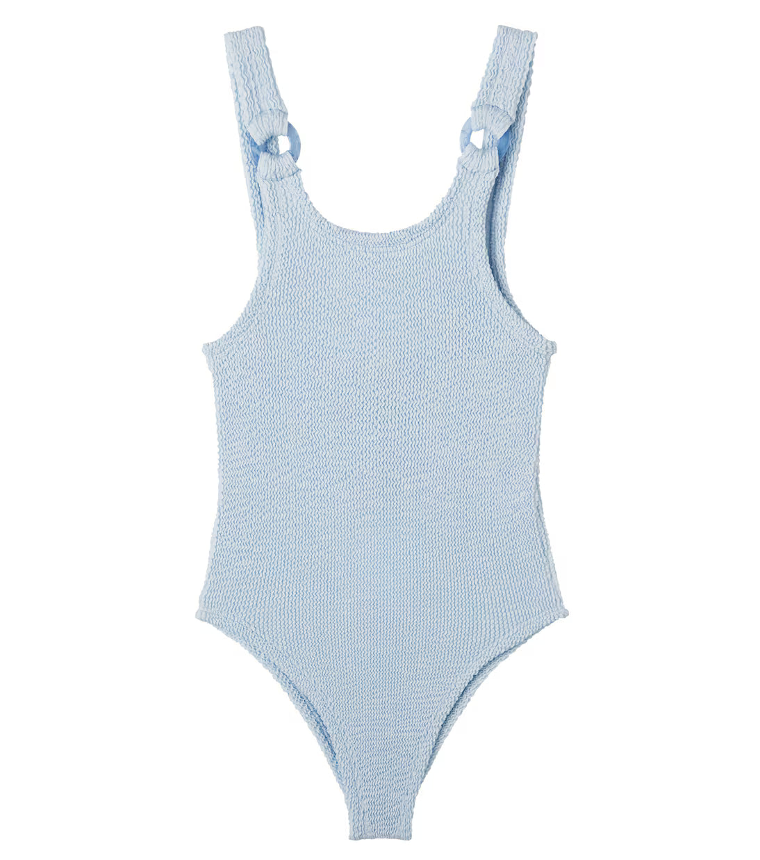 Kids Domino Swimsuit (3-6Y)- Metallic Ice Blue