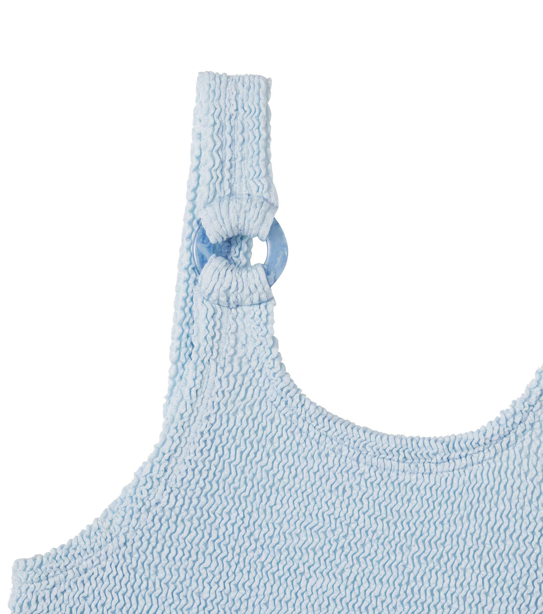 Kids Domino Swimsuit (3-6Y)- Metallic Ice Blue