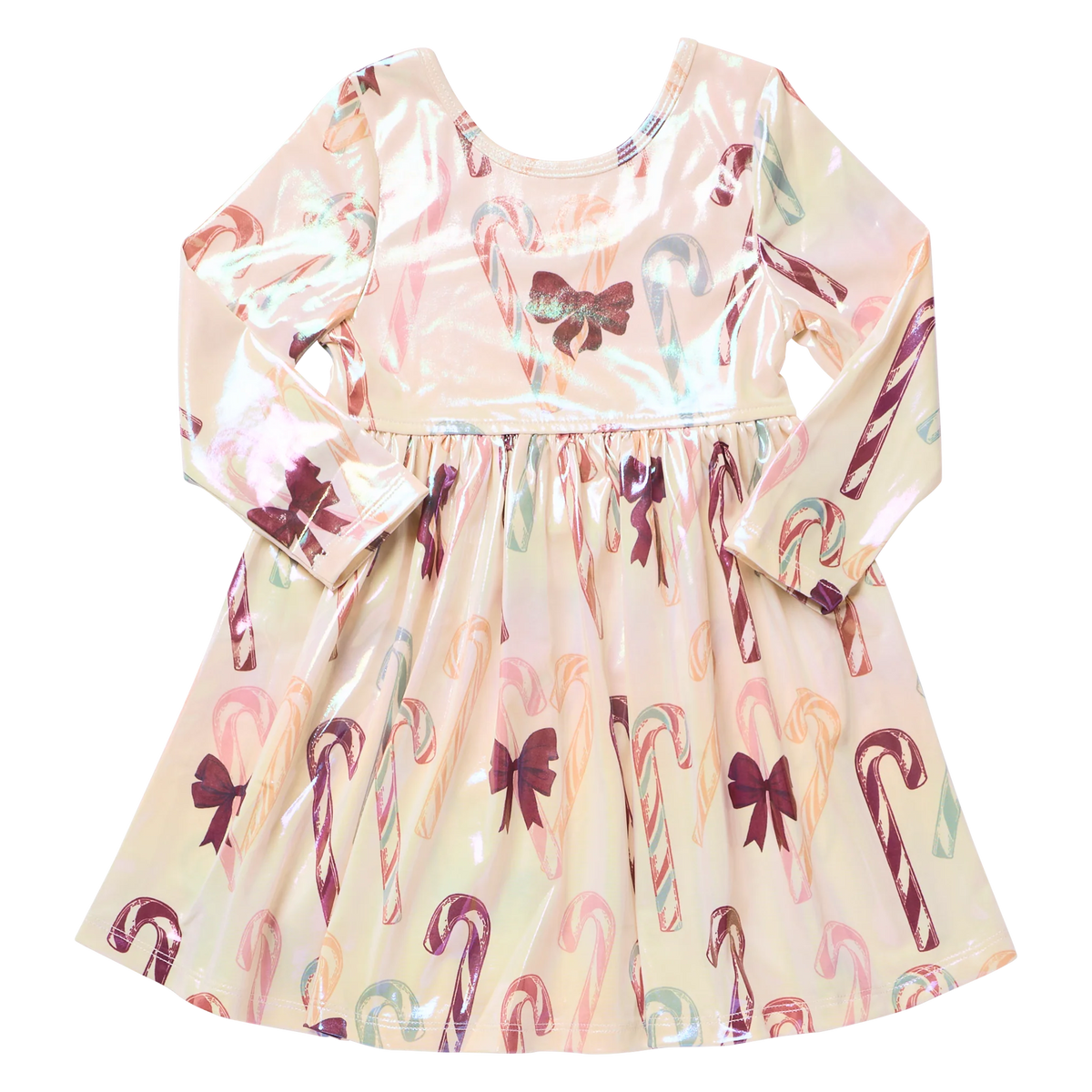Lame Steph Dress- Antique Candy Canes
