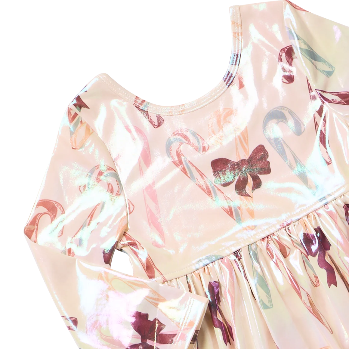 Lame Steph Dress- Antique Candy Canes