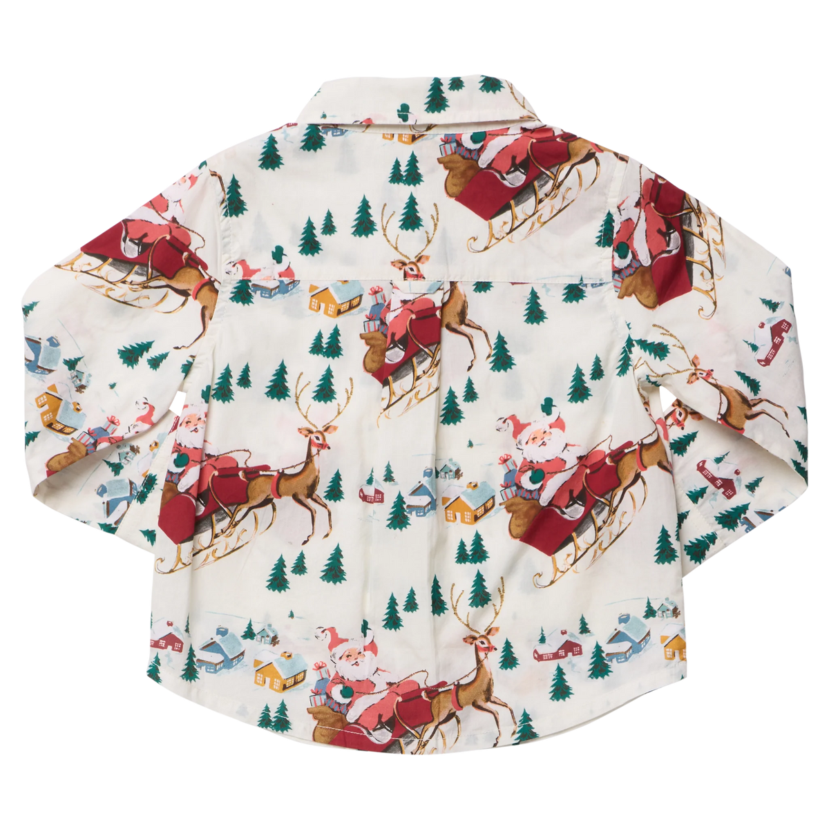 Boys Jack Shirt- Santa Sleigh