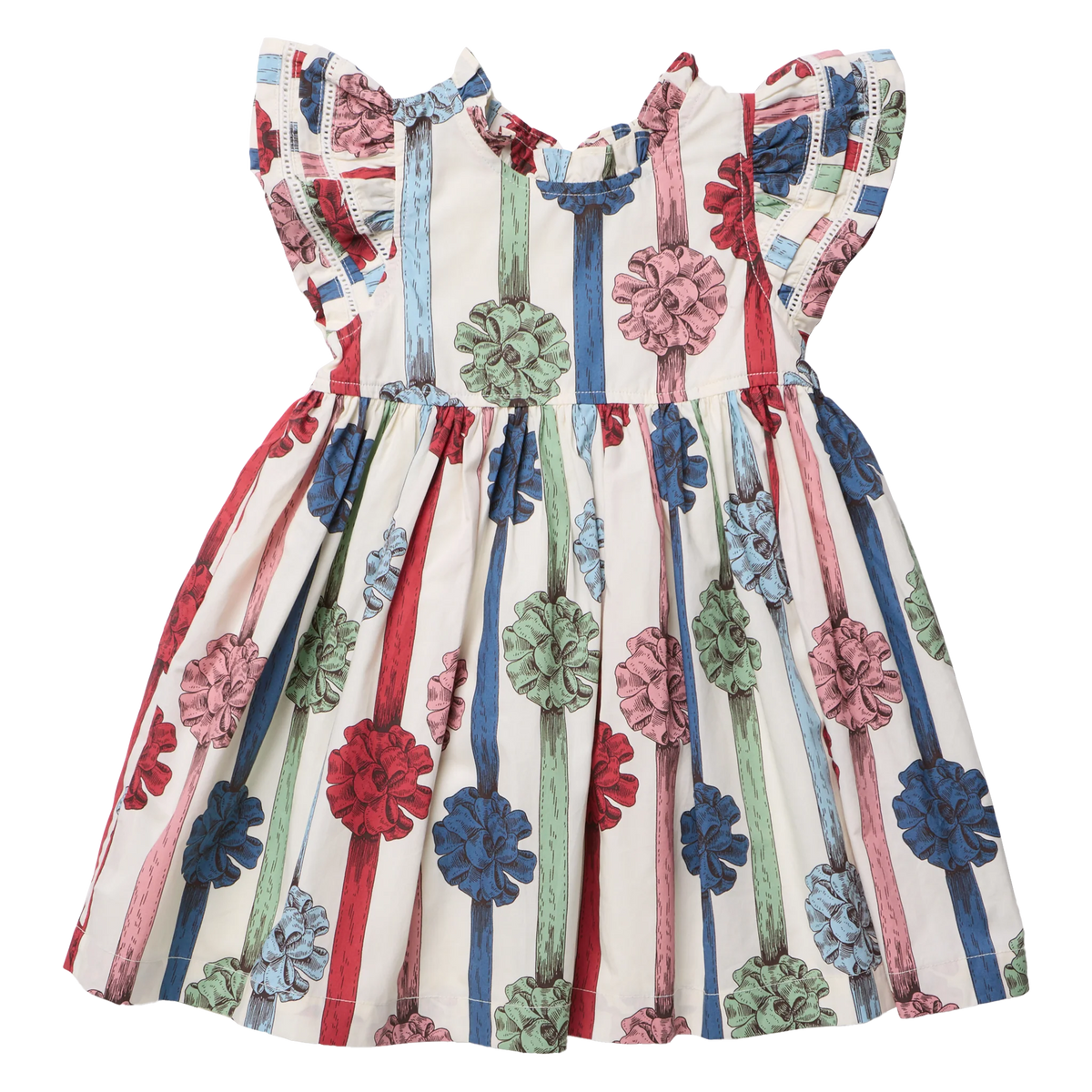 Double Ruffle Jennifer Dress- Present Bows