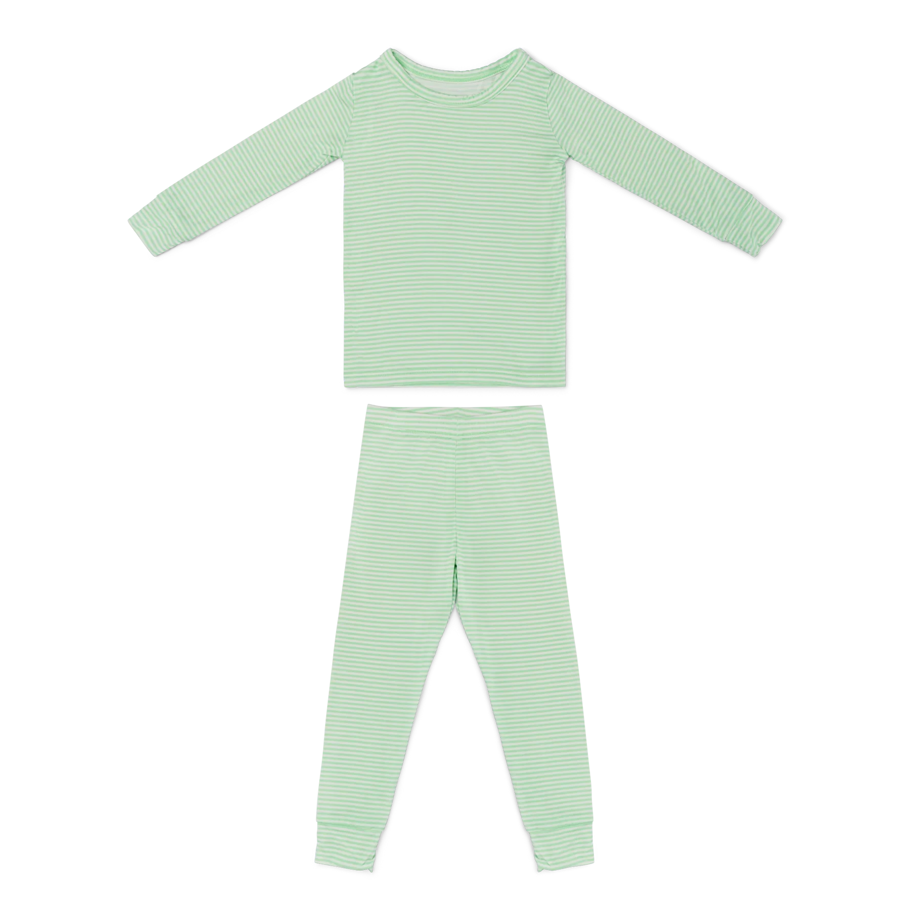 Pear Stripe Bamboo Toddler Pajama Set