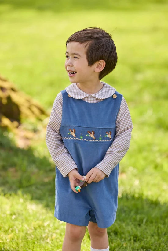 Smocked Vintage Jon Jon Set- Flying Mallard