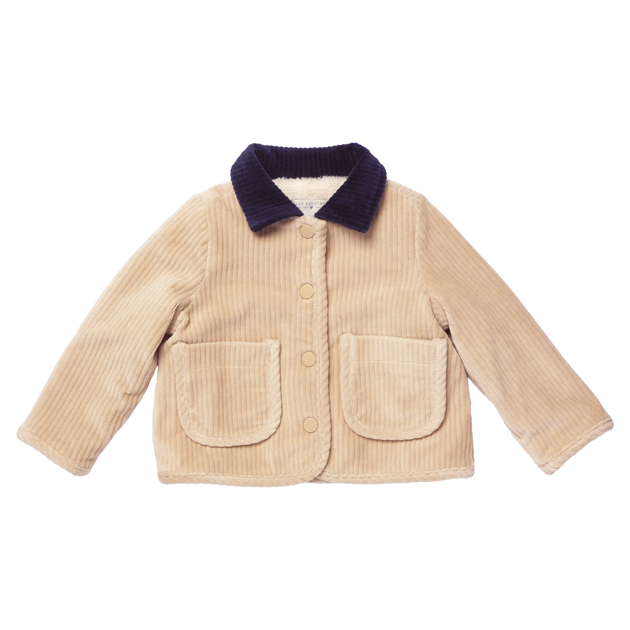 Boys Jace Plush Jacket - Khaki
