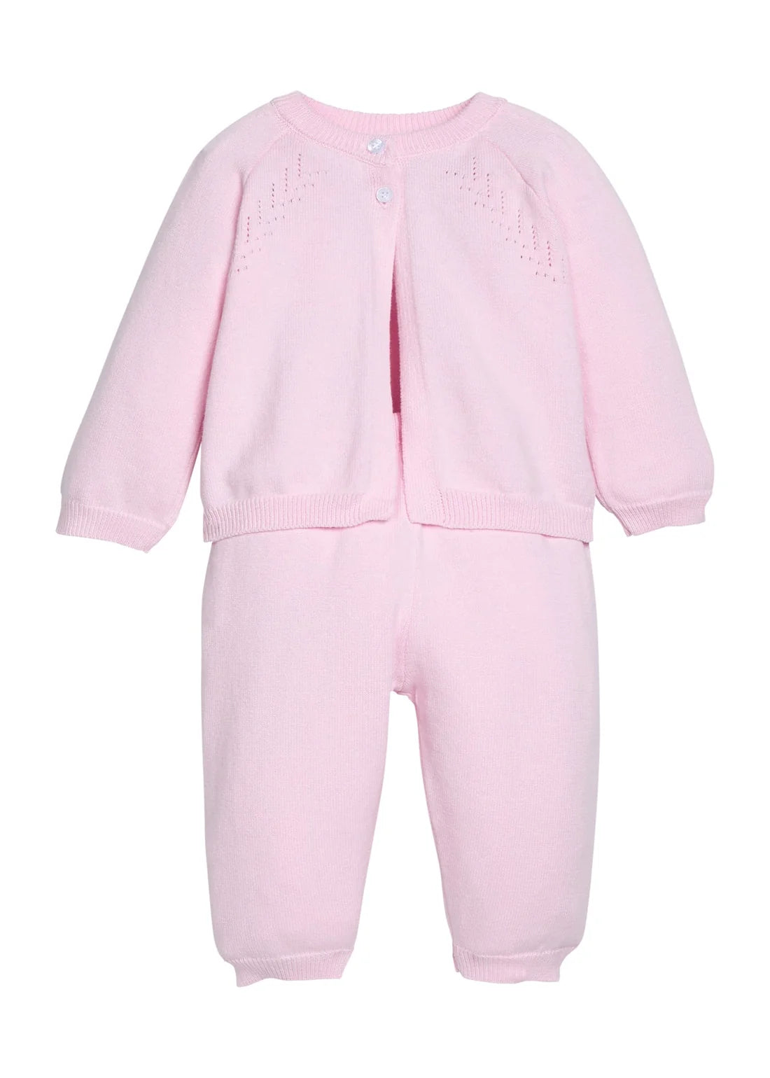 Pointelle Knit Set - Light Pink