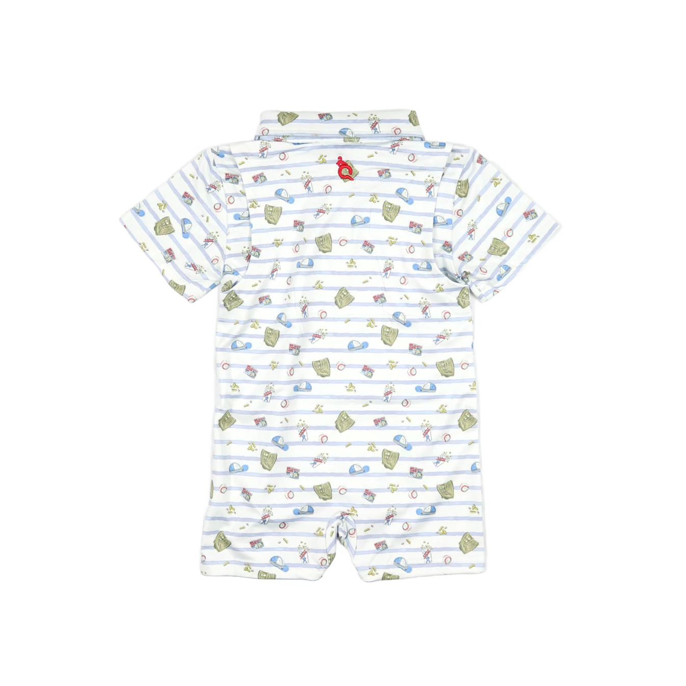 7th Inning Stretch Polo Short Sleeve Romper