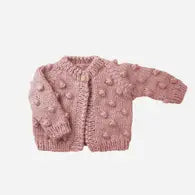 Popcorn Cardigan Rose
