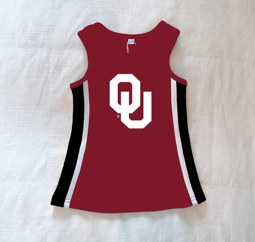 The Power Stripe Cheer Dress Oklahoma (PRE ORDER)