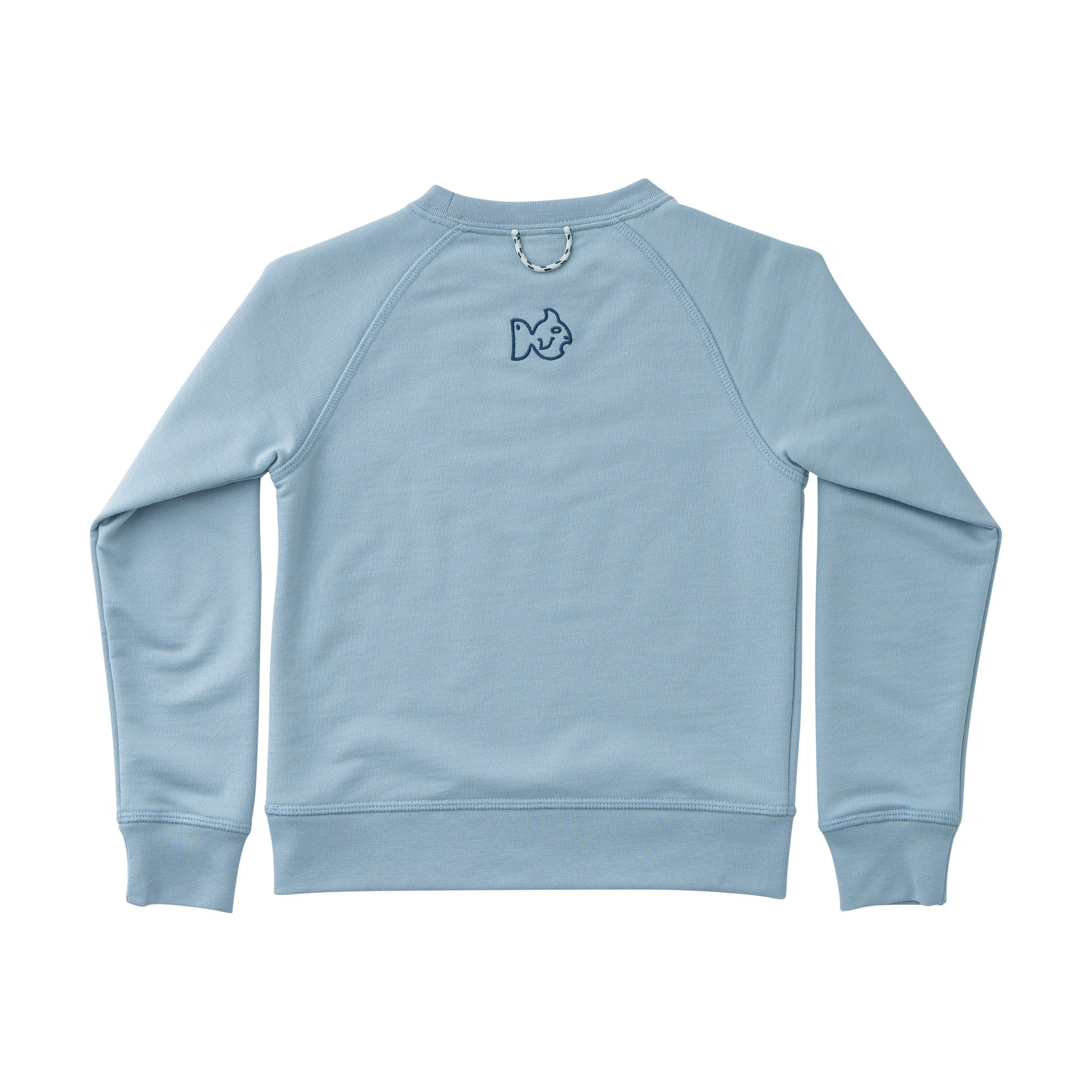Kids Crew Control Sweatshirt- Ash Blue