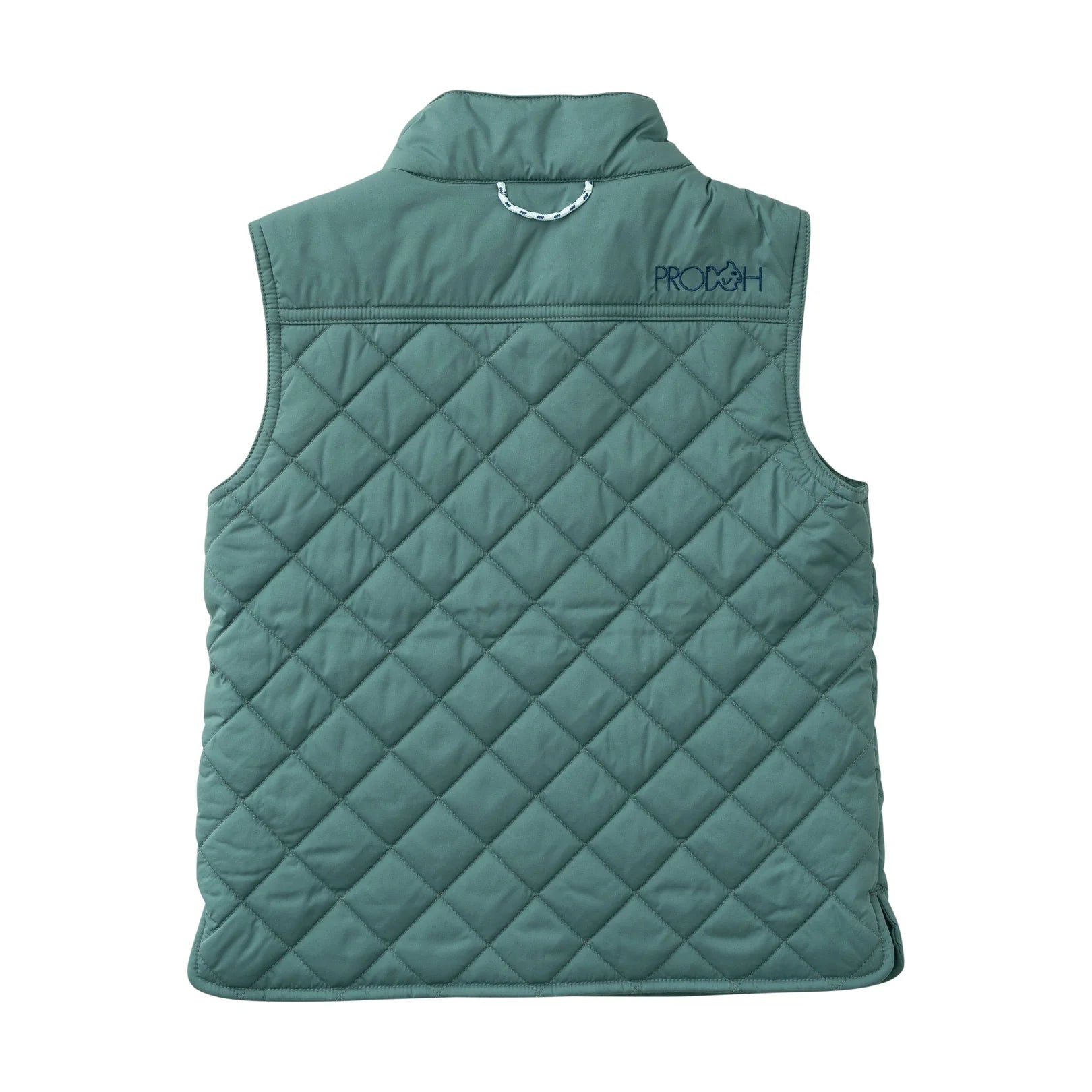 Kids PRO Quilted Vest in Smoke Pine Green