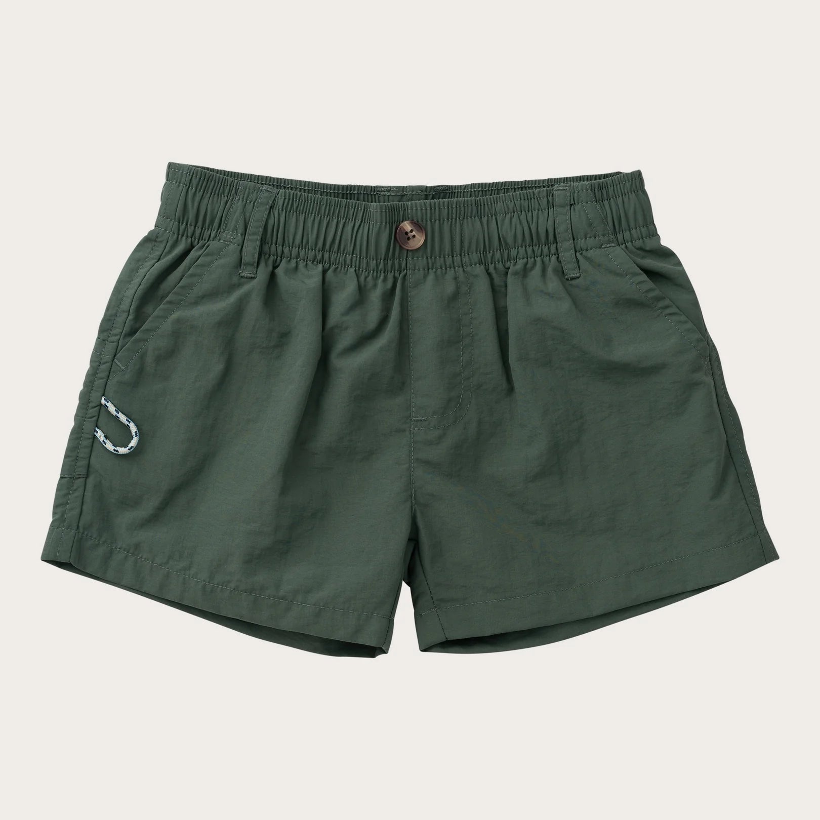 Boys' Outrigger Performance Short in Camping Green