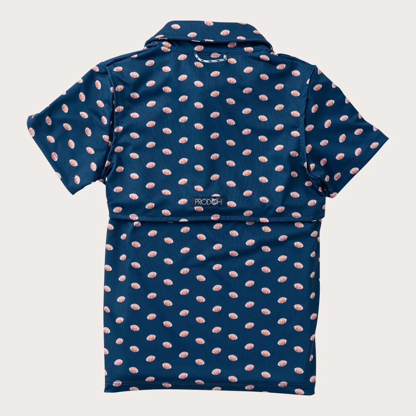 Boys' Short Sleeve Pro Performance Polo Shirt in Football Print