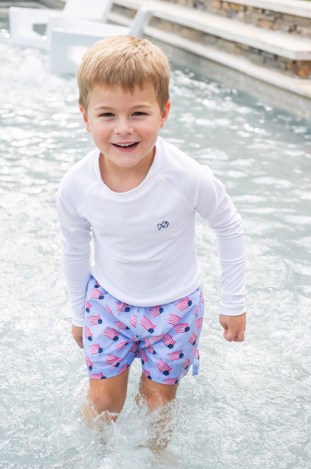Boogie Board Swim Trunks- American Flag