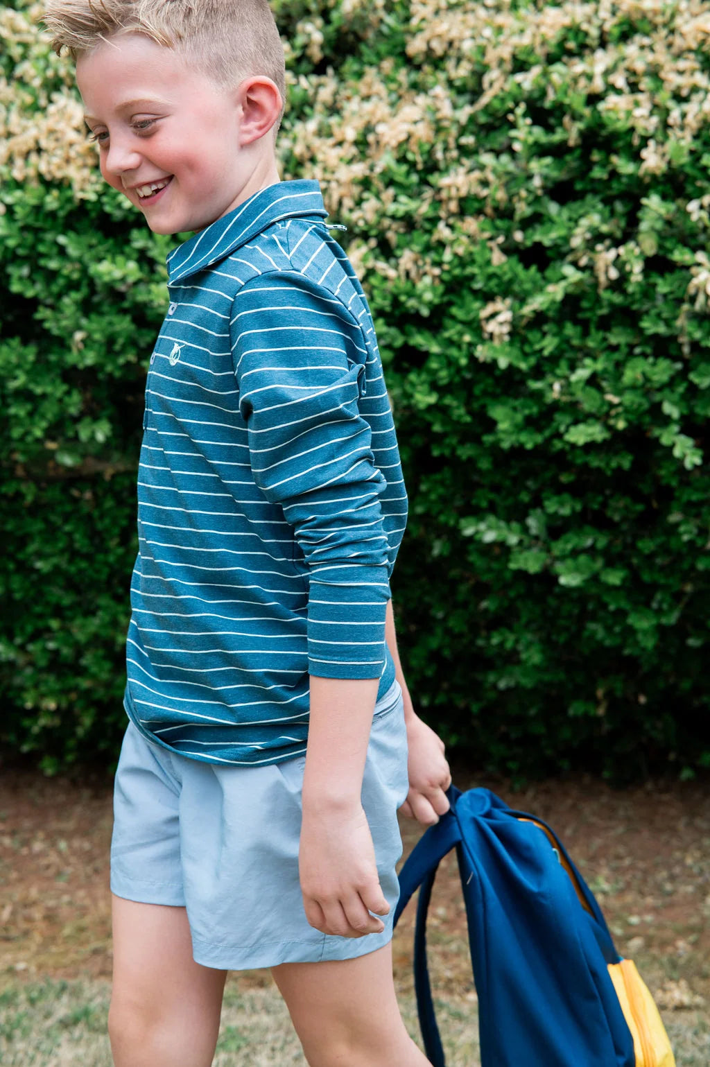 Boys' Outrigger Performance Short in Arona Blue