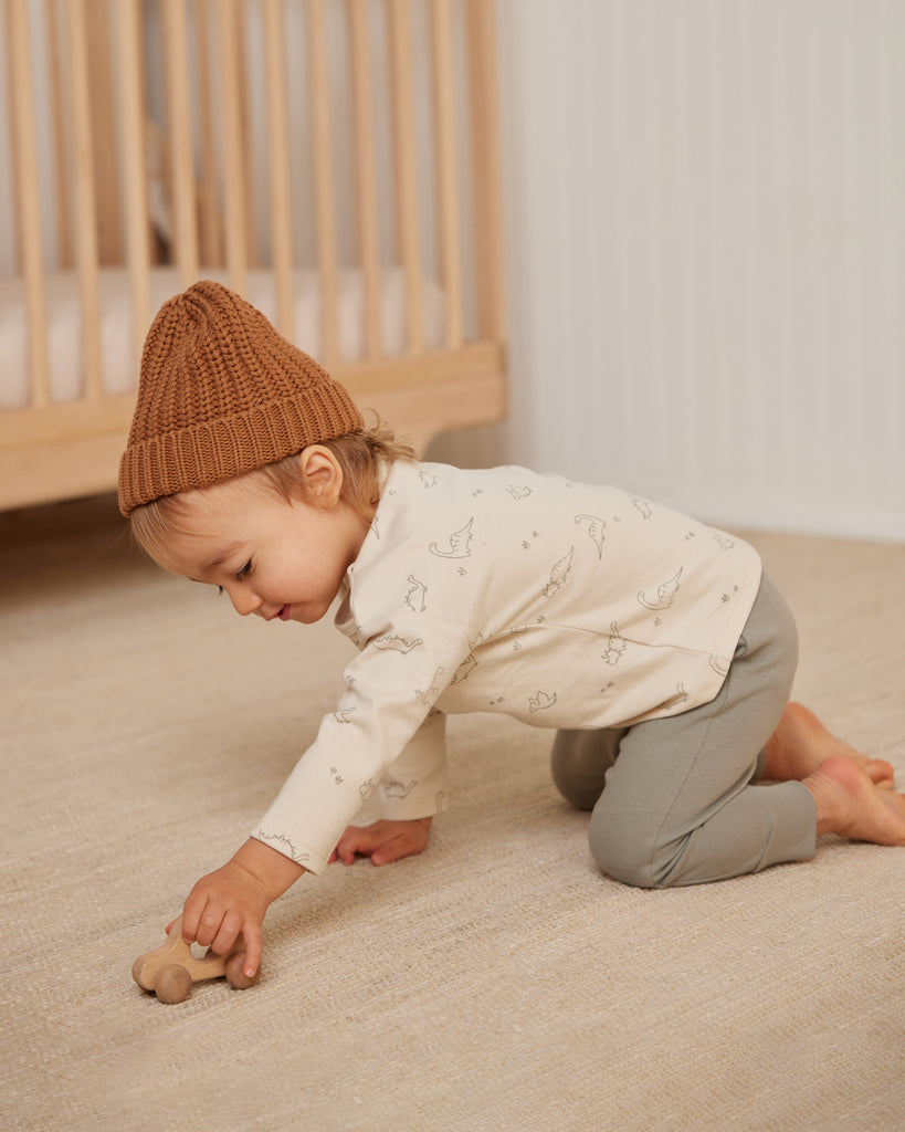 Long Sleeve Tee + Drawstring Pant Set | Dino