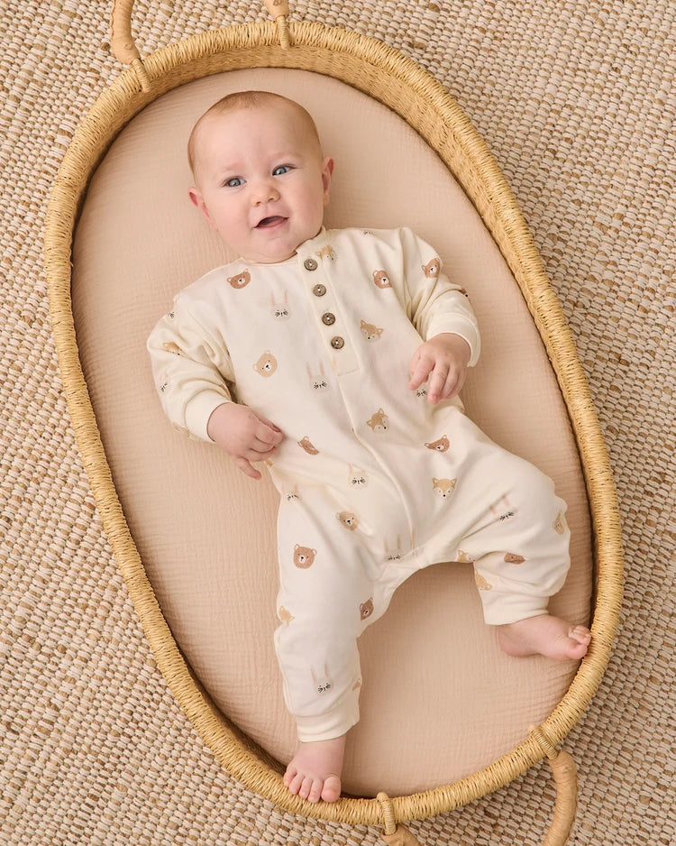 Relaxed Fleece Jumpsuit- Critters