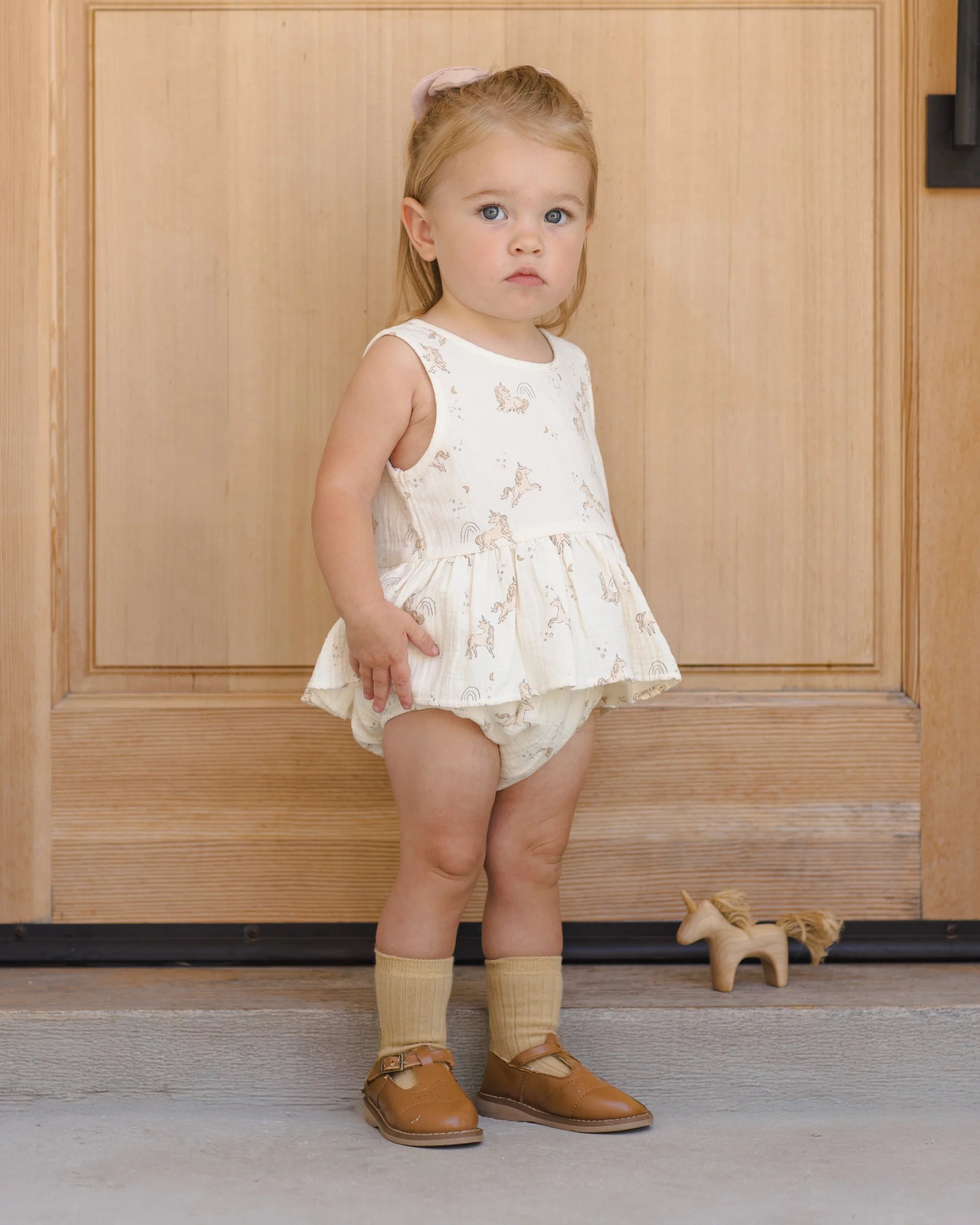 Sleeveless Peplum Set | Unicorns