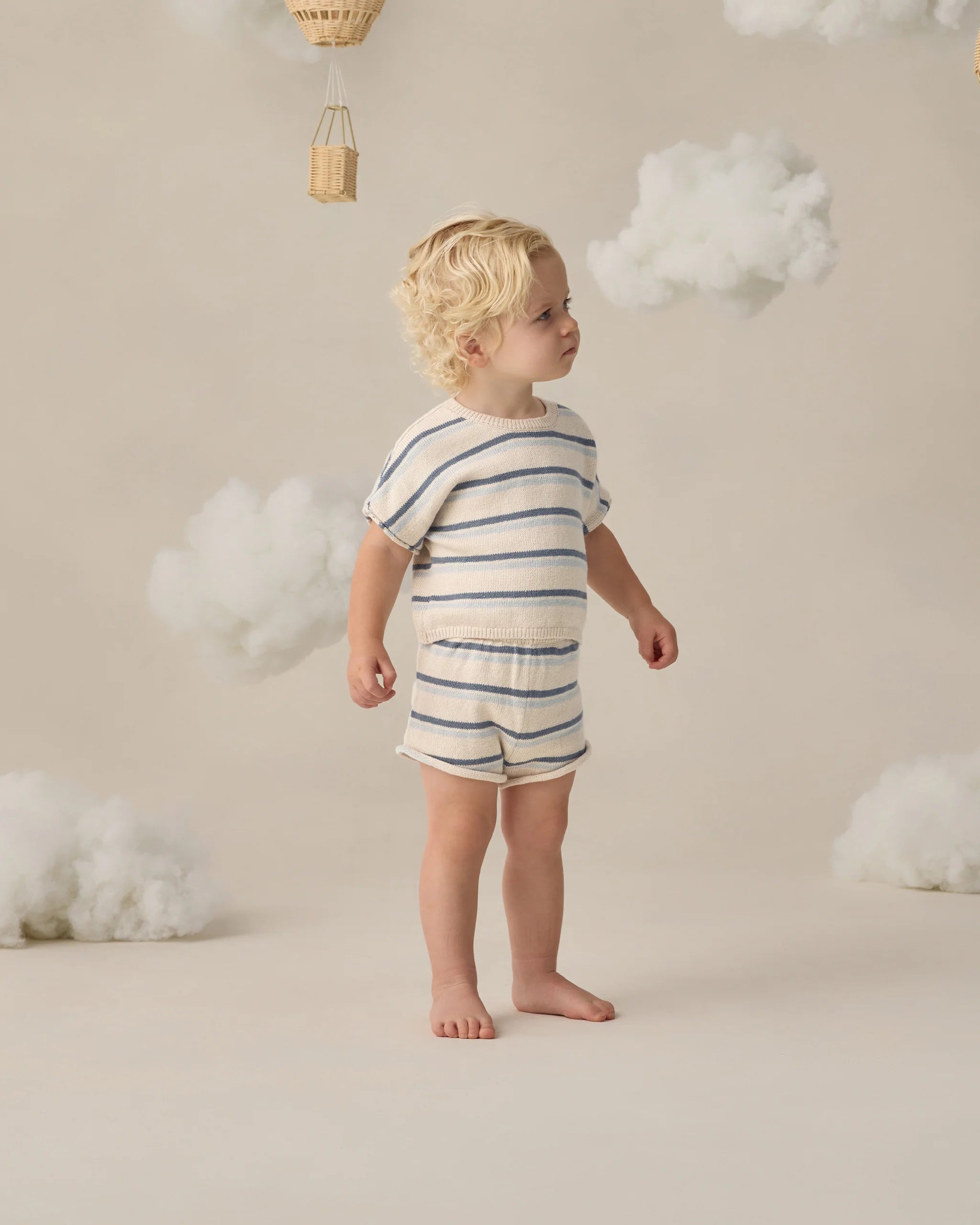 Relaxed Summer Knit Set- Ocean