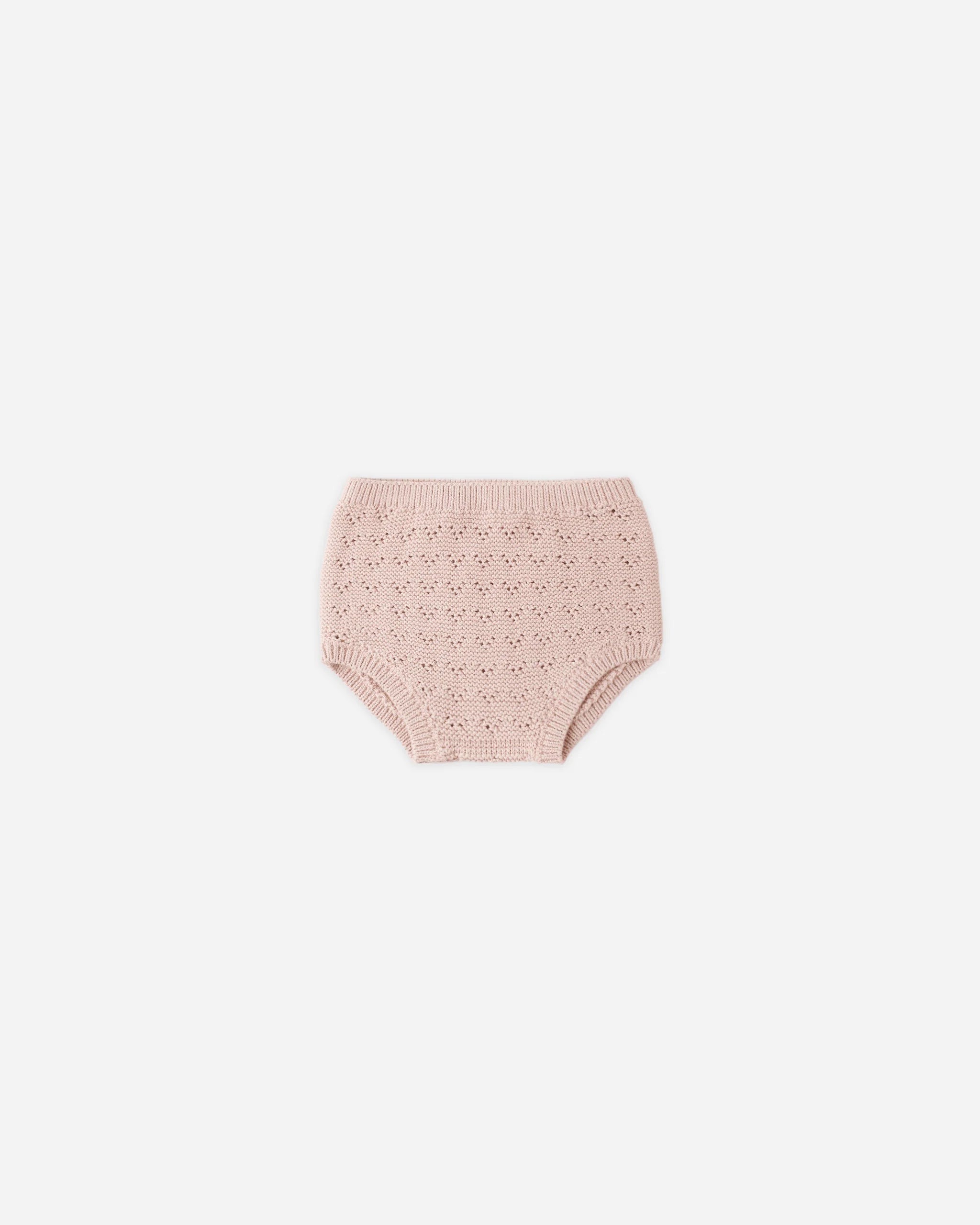 Scalloped Cardigan Bloomer Set- Blush