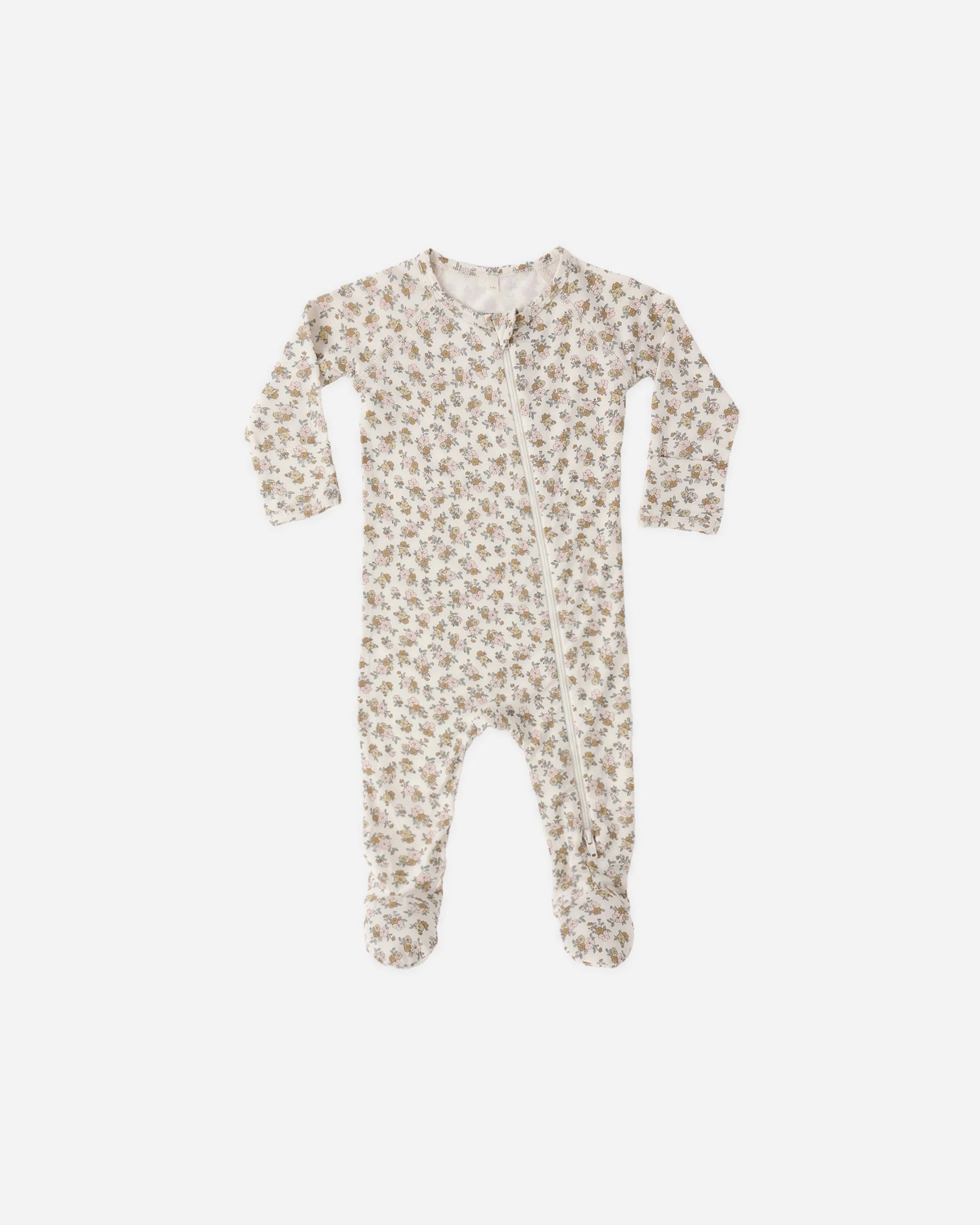 Bamboo Zip Footie Wildflower