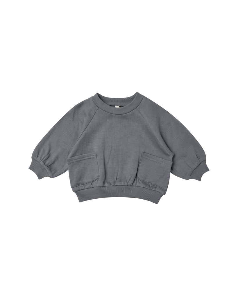Pocket Sweatshirt + Pointelle Sweatpant Set