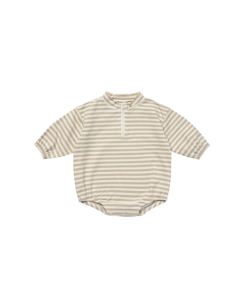Fleece Bodhi Romper | Sand Stripe