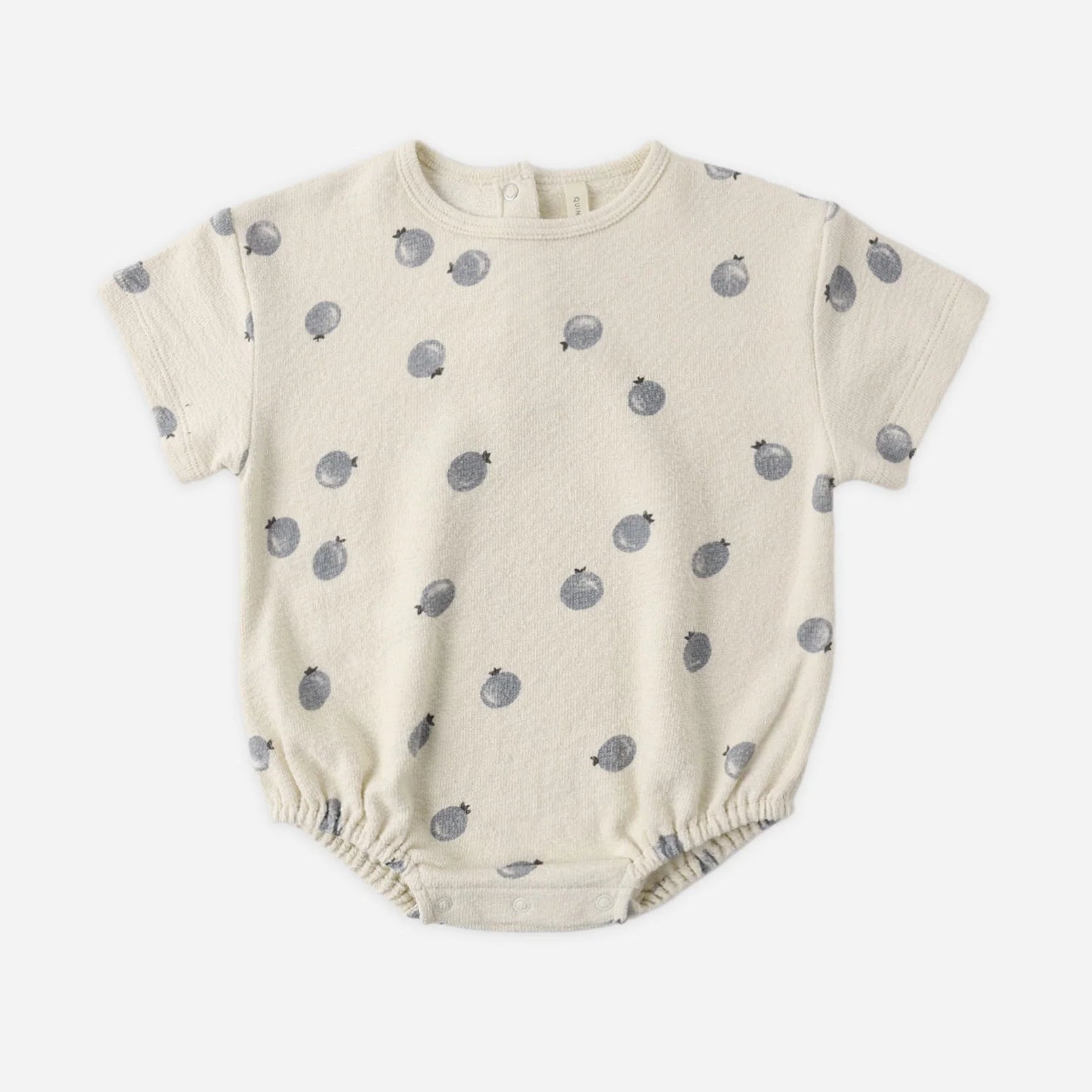 Relaxed Short Sleeve Bubble Romper | Blueberries