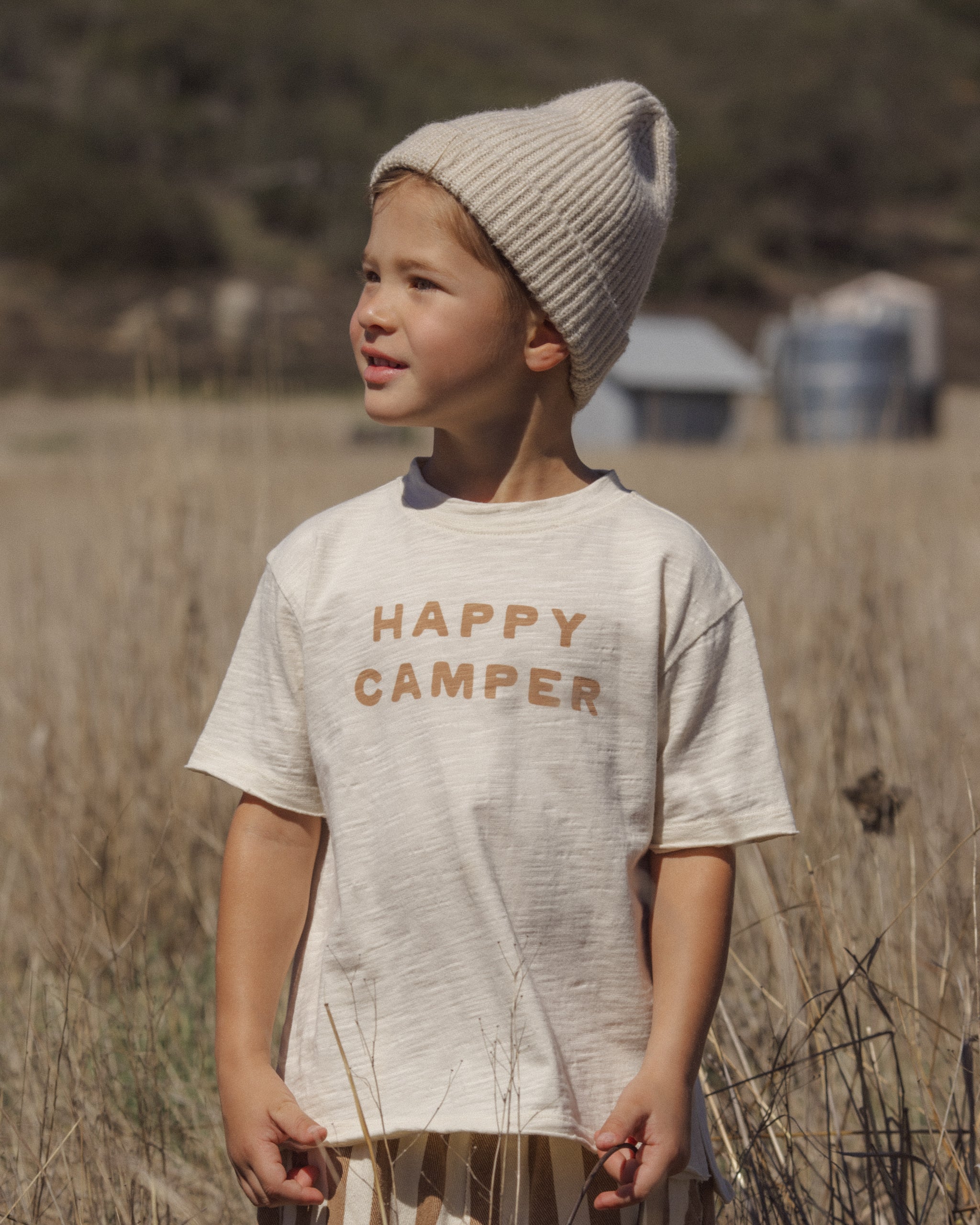 Raw Edge Tee | Happy Camper