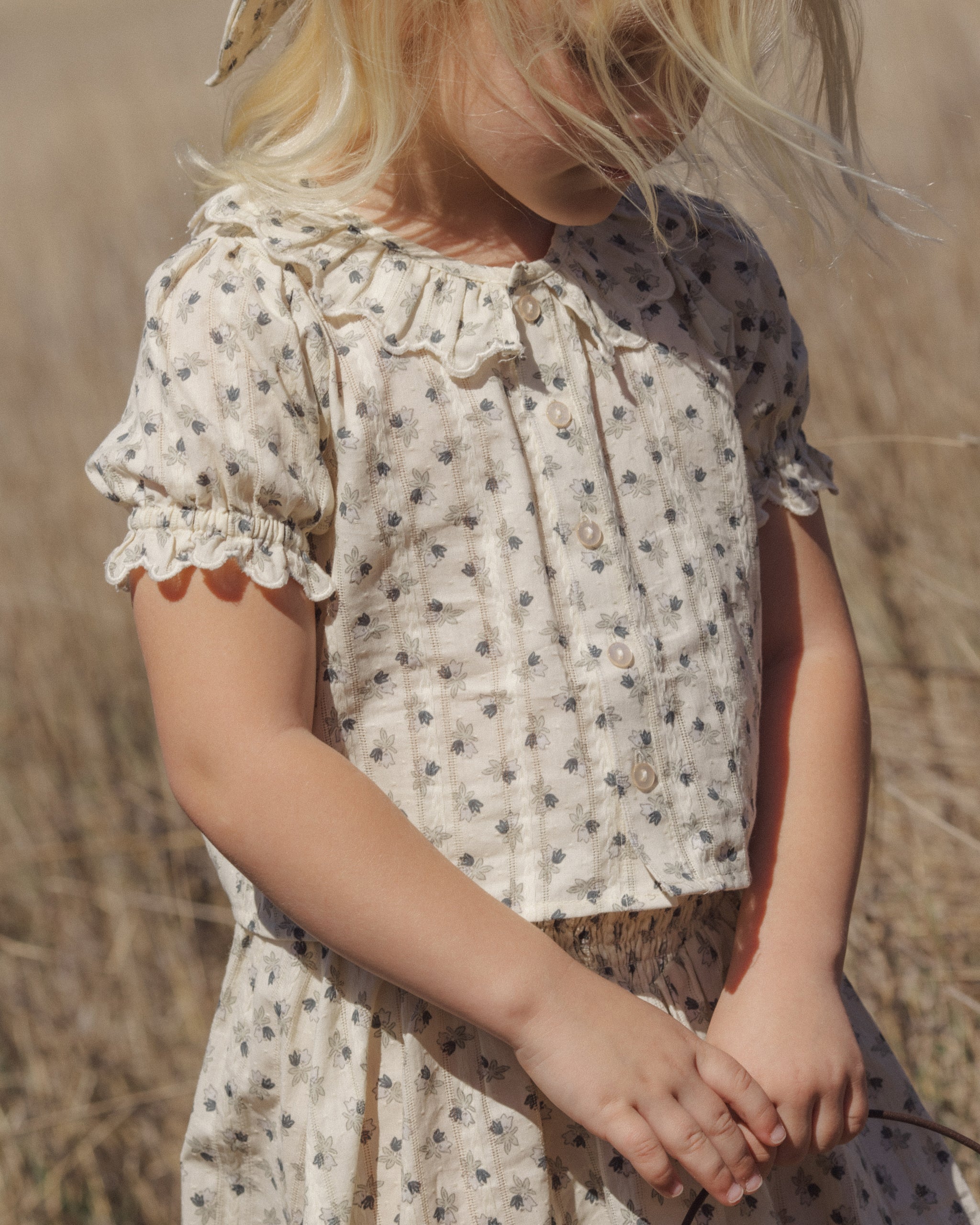 Liv Blouse + Smocked Mini Skirt Set | Vintage Fleur