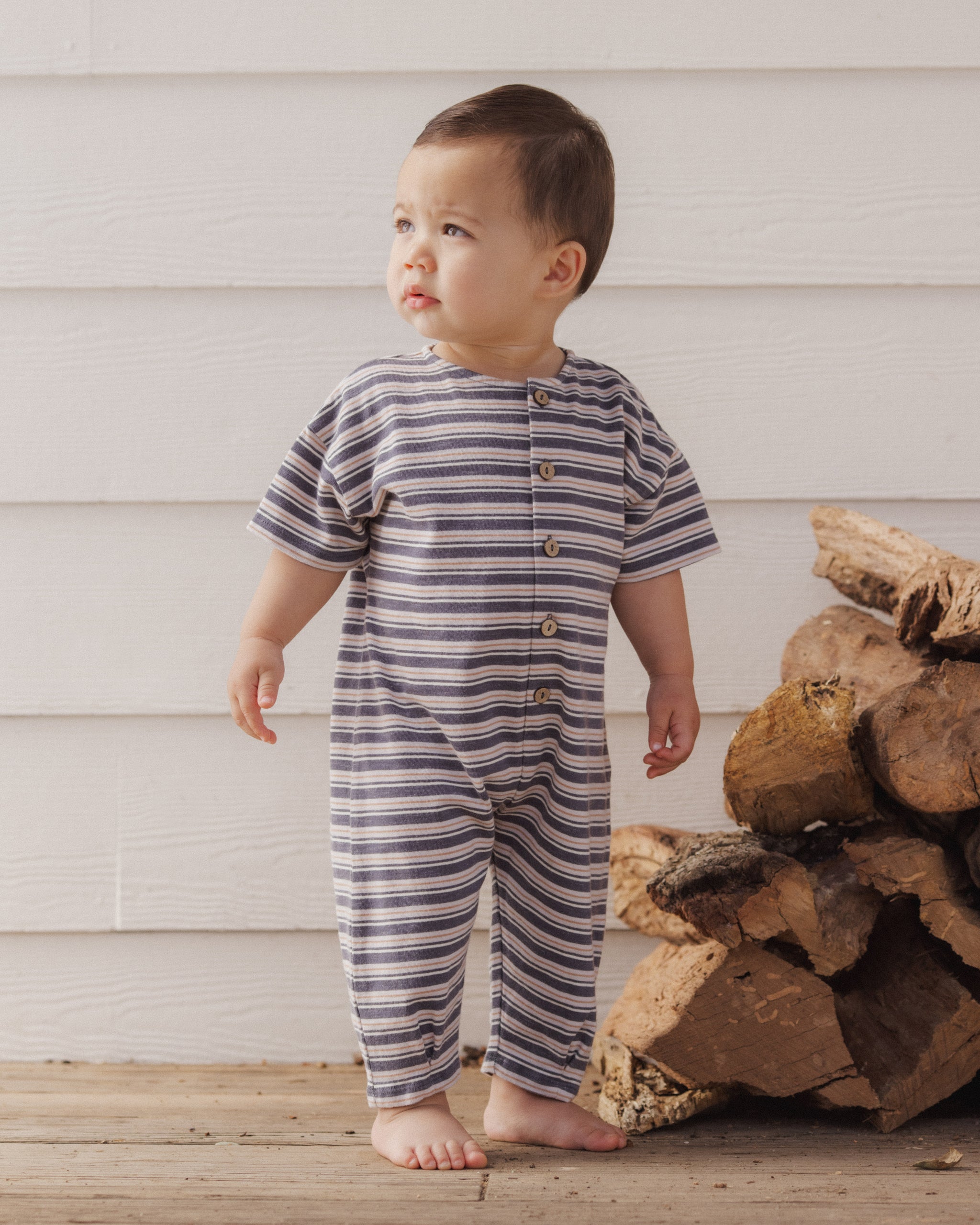 Hayes Jumpsuit | Blue Stripe