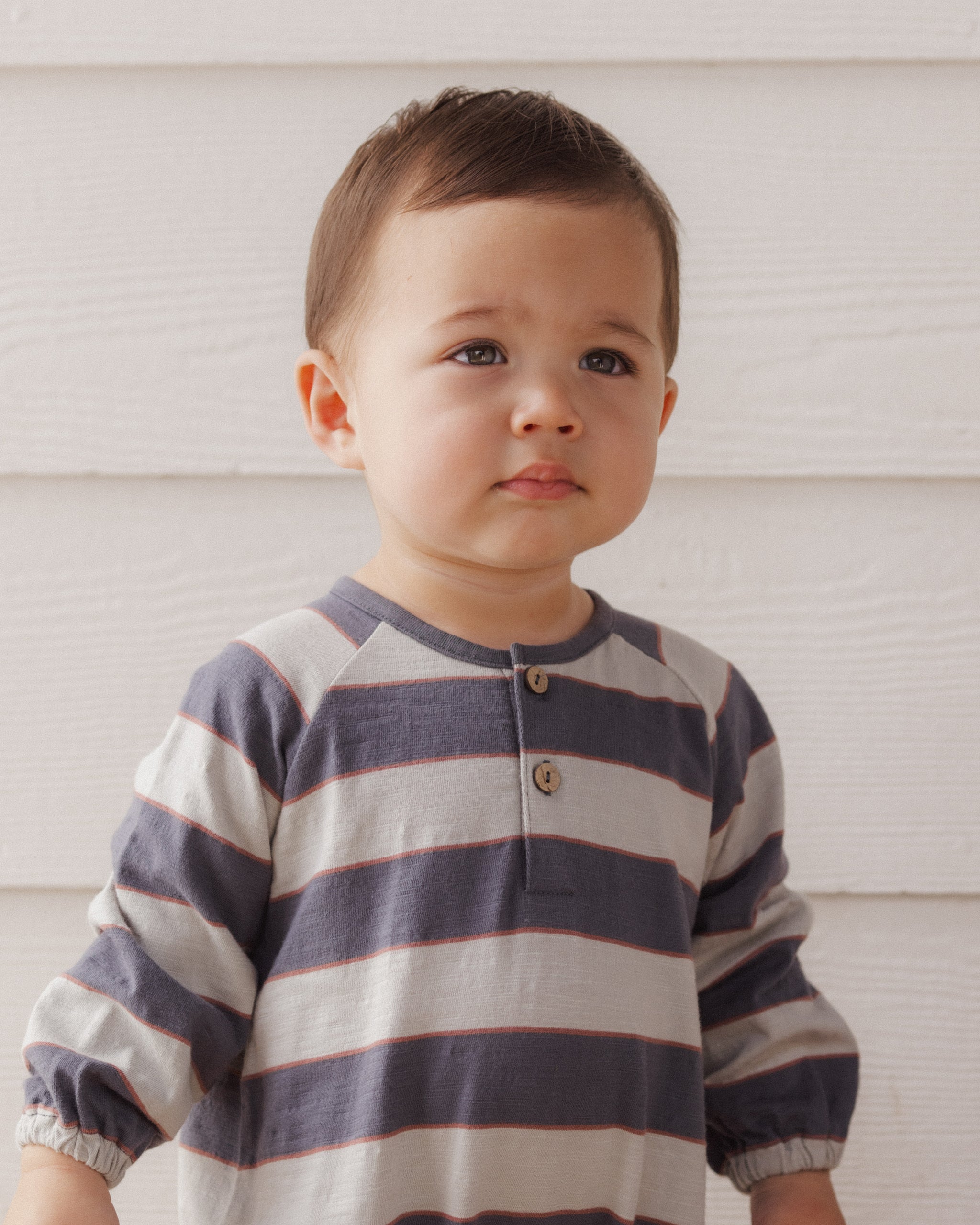 Henley Jumpsuit | Sage Stripe