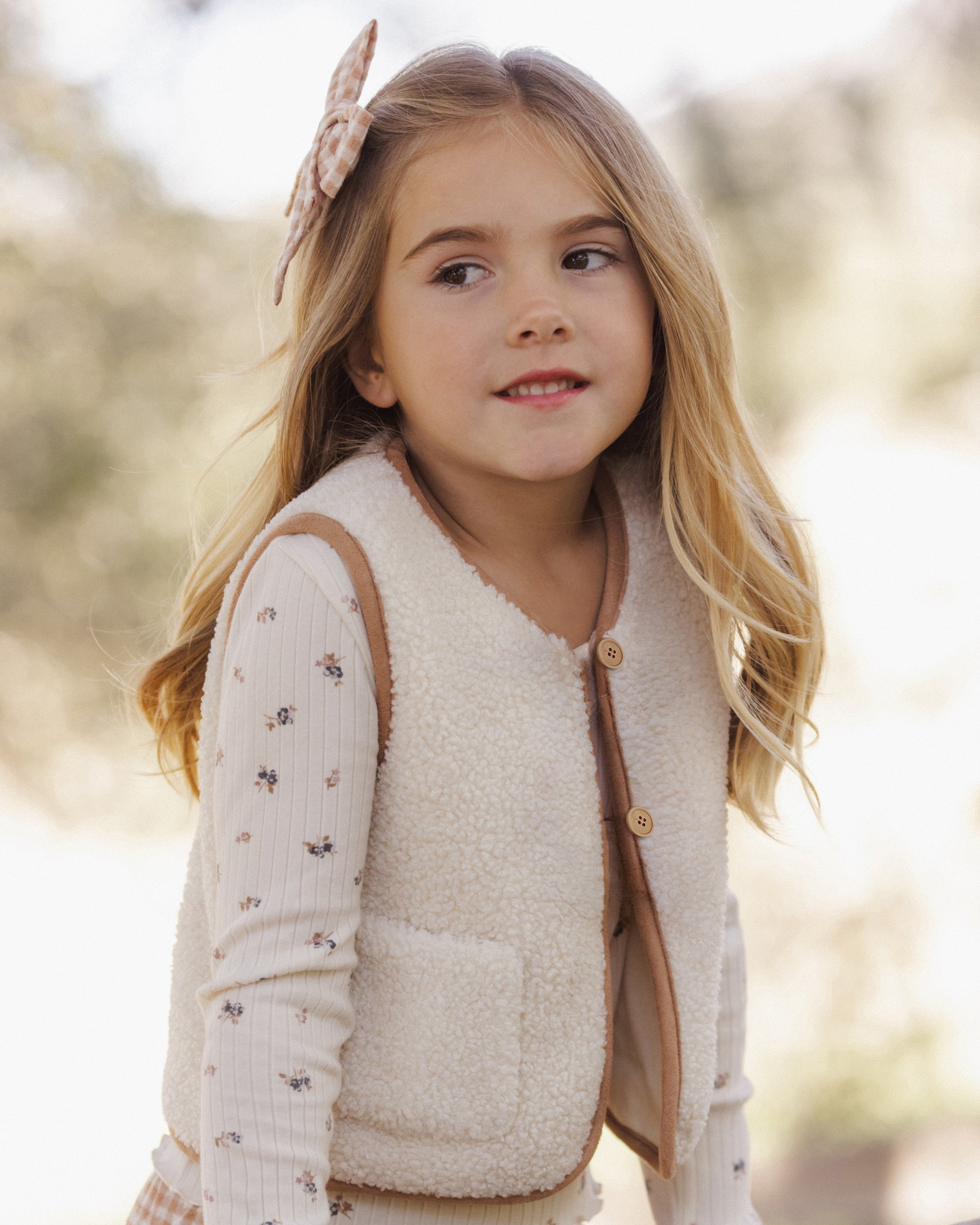 Ribbed Long Sleeve | Natural Ditsy