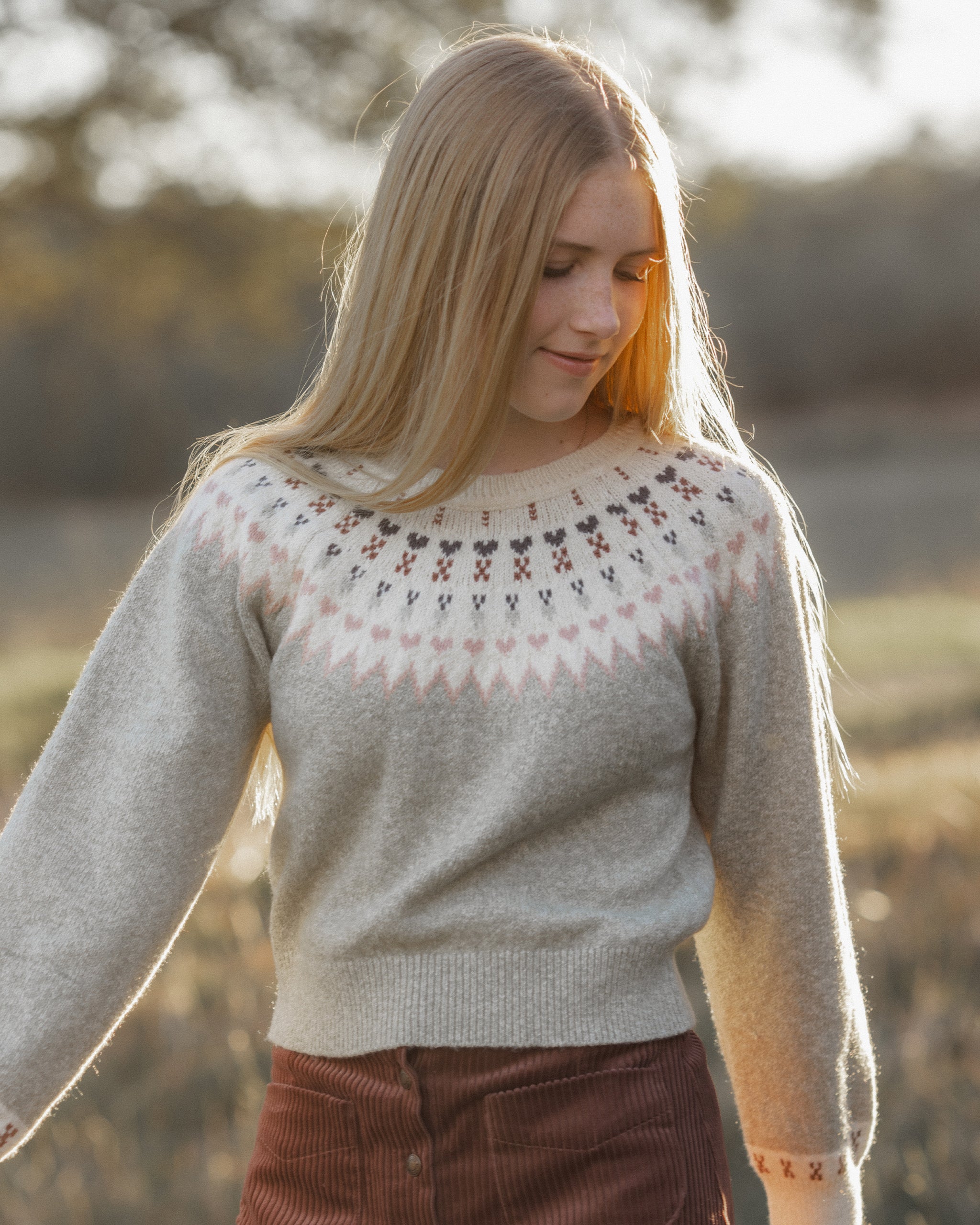 Fair Isle Sweater | Sage