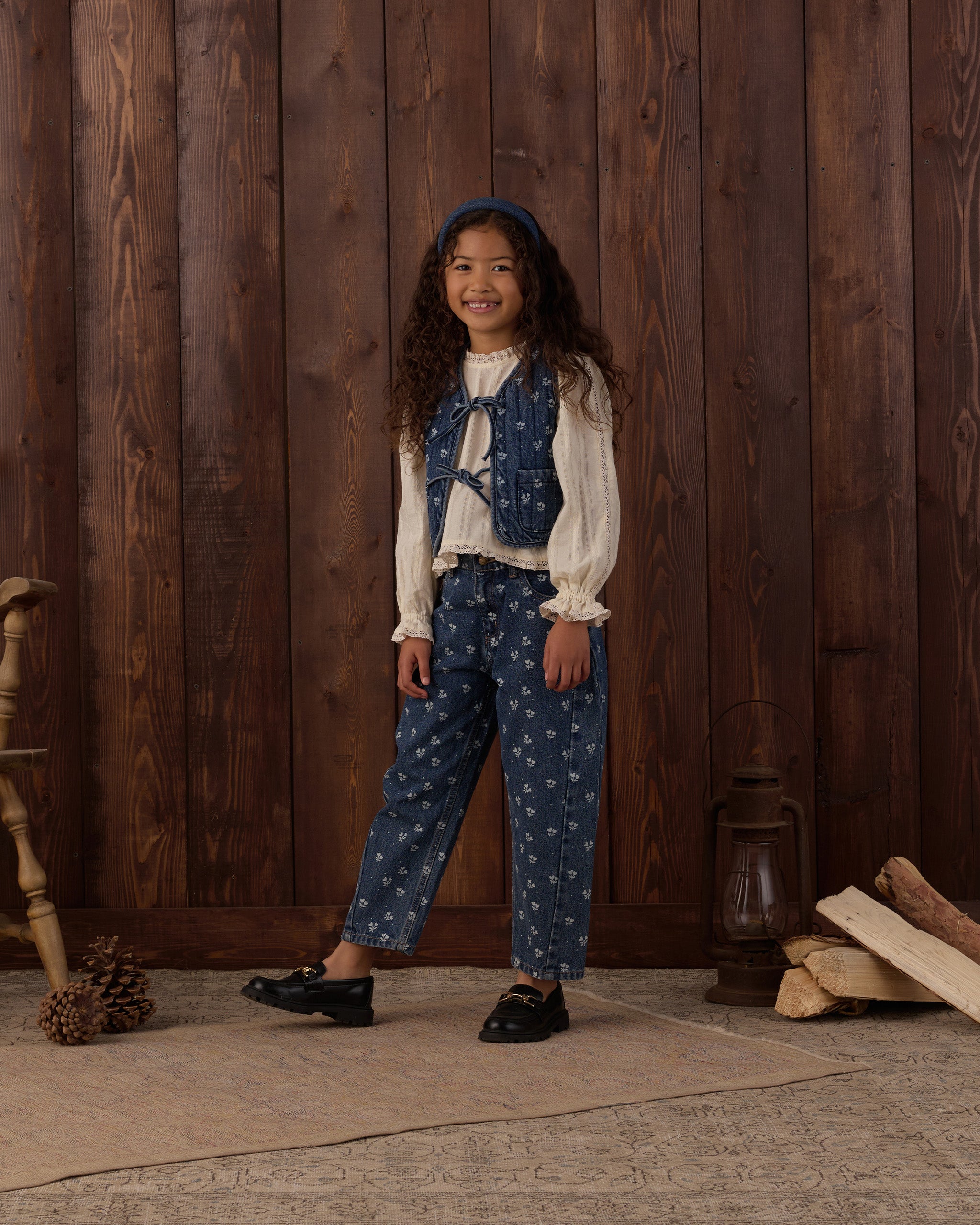 Barrel Pant | Heart Ditsy