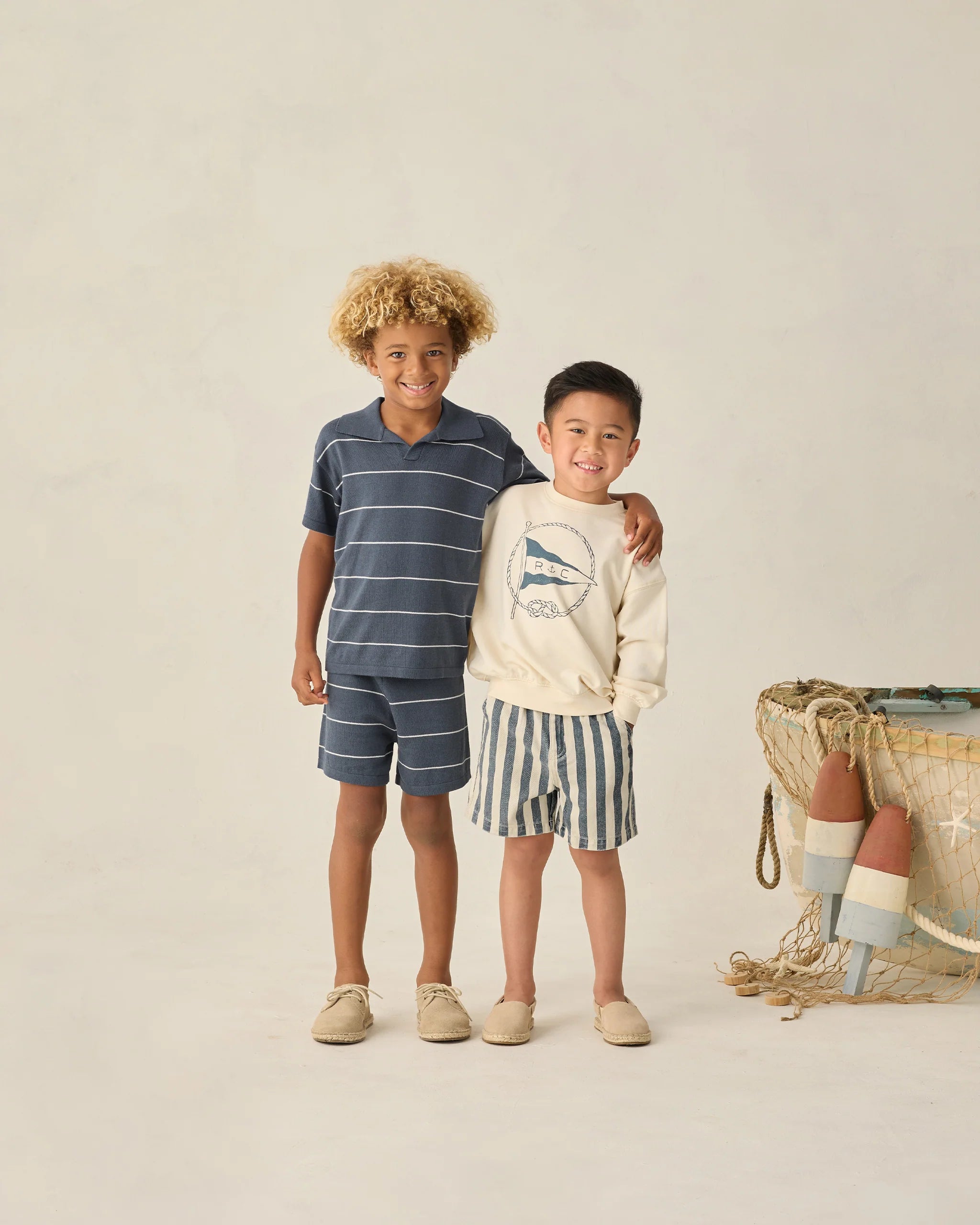 Chandler Knit Short | Navy Stripe