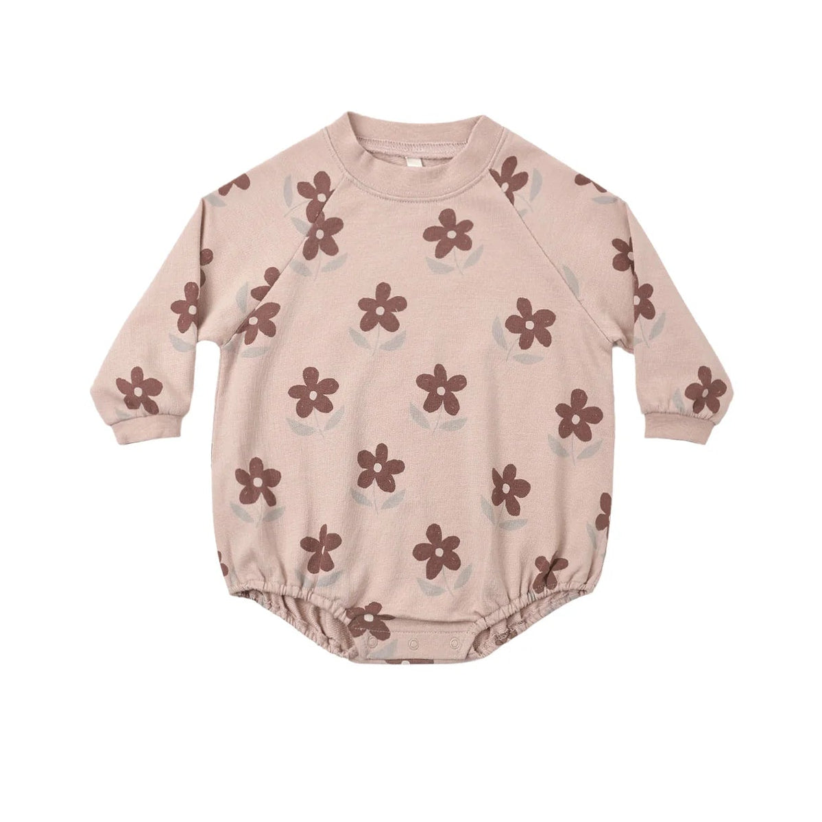 Crew Neck Romper- Daisies
