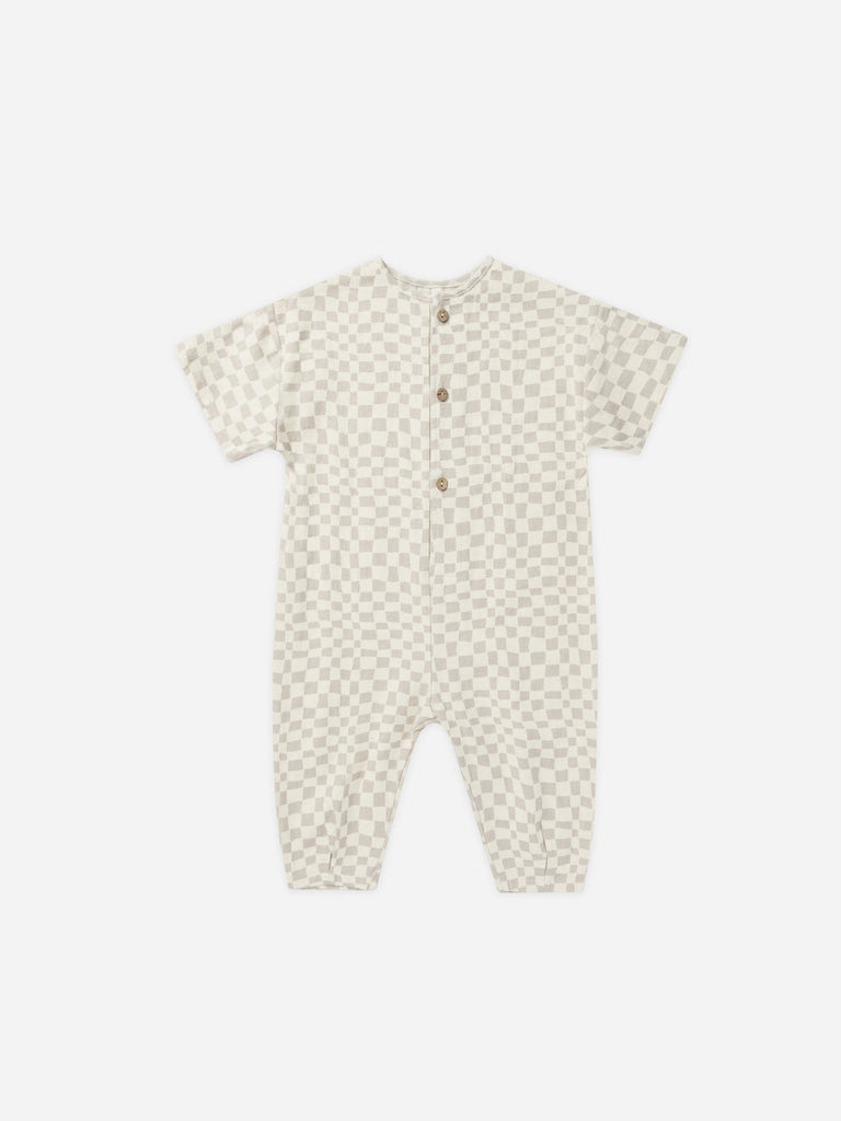 Hayes Jumpsuit || Dove Check