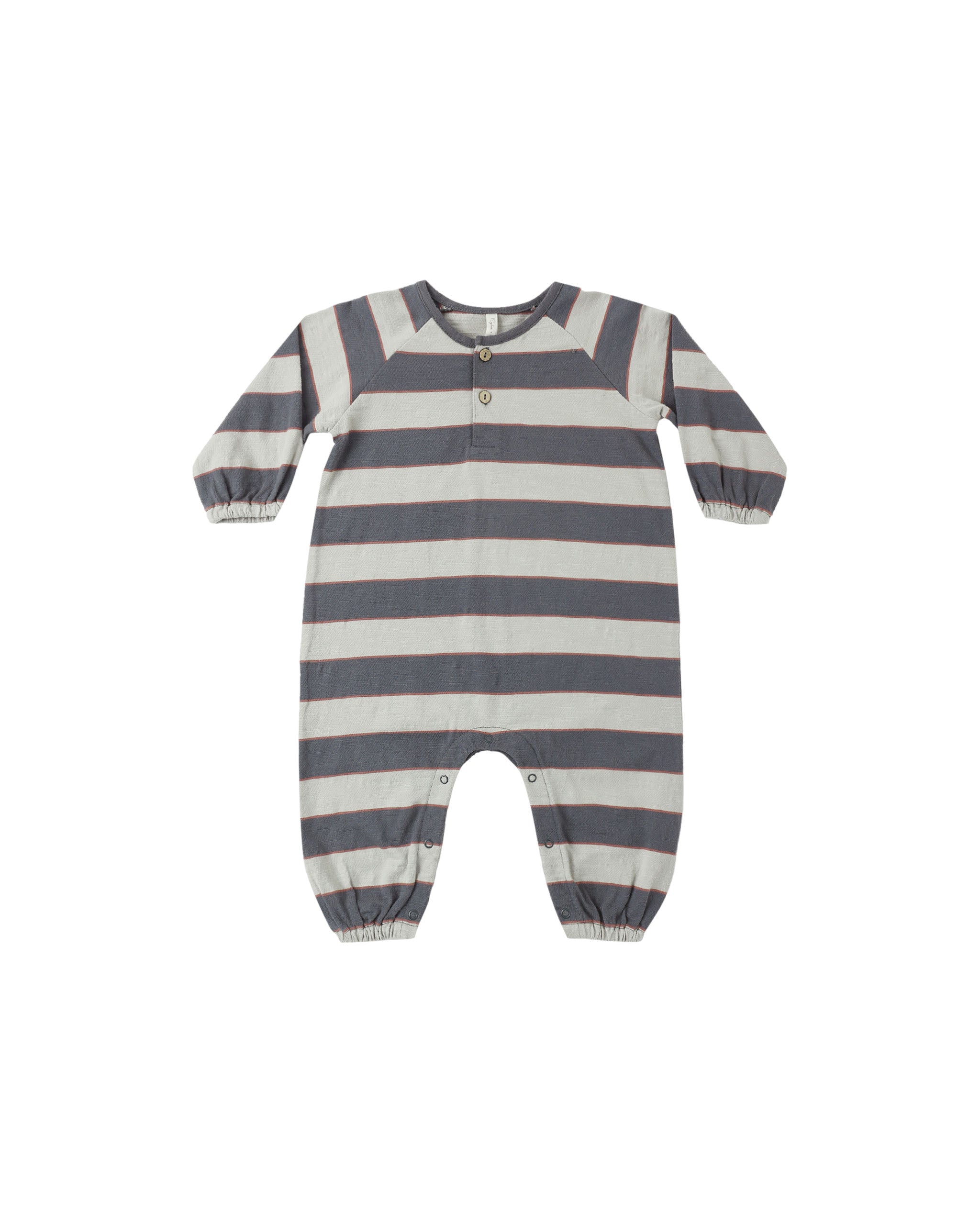 Henley Jumpsuit | Sage Stripe