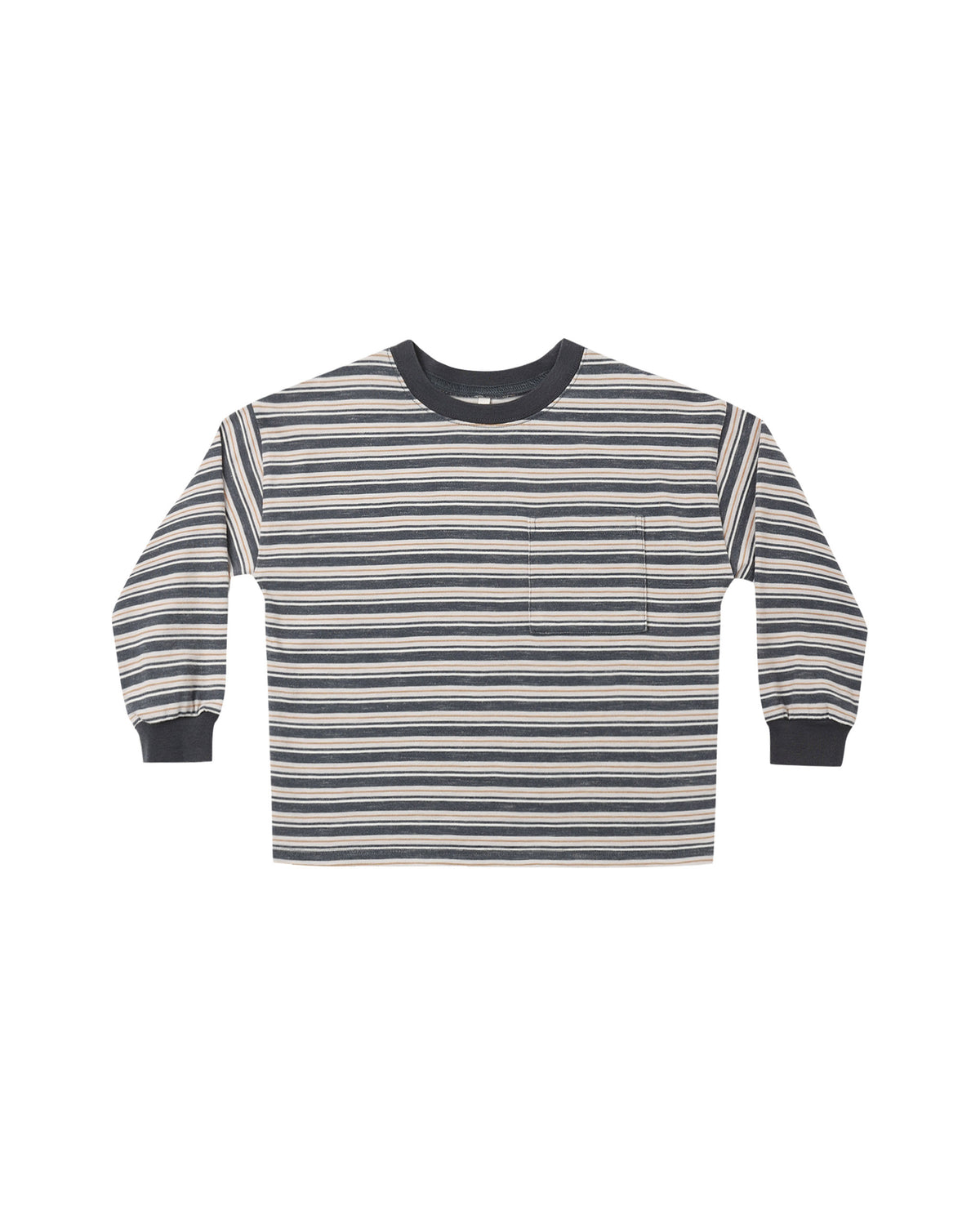 Relaxed Tee + Cru Pant | Blue Stripe