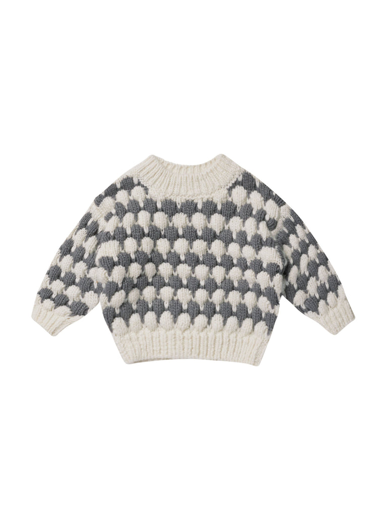 Relaxed Knit Sweater + Bloomer Set | Slate Stripe