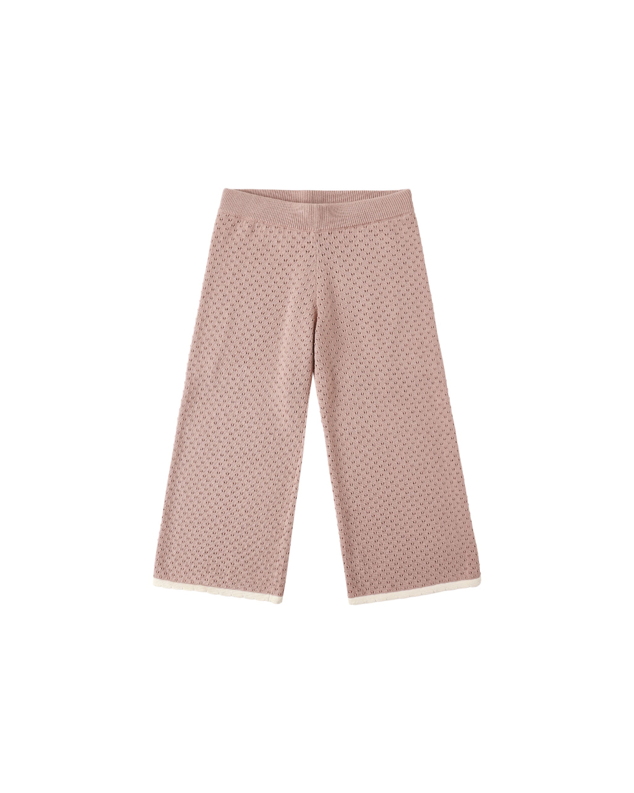 Pointelle Collared Top + Pant Set | Rosewood