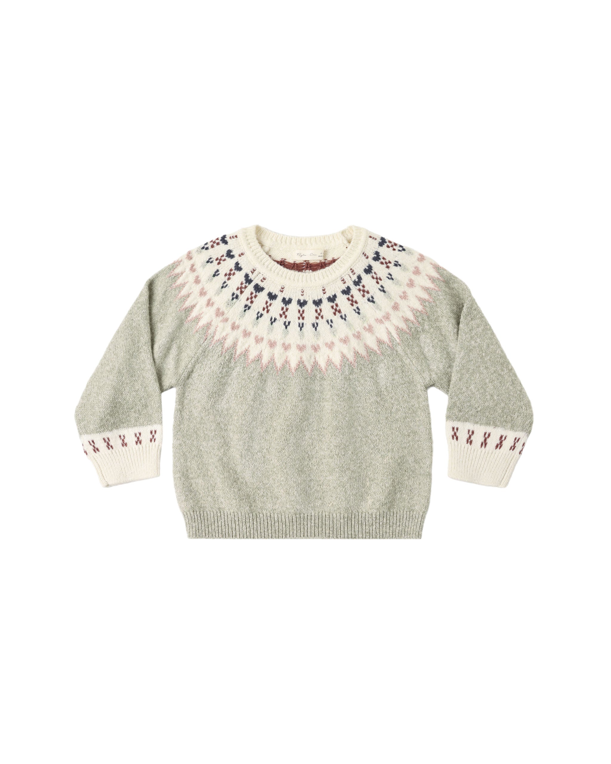 Fair Isle Sweater | Sage