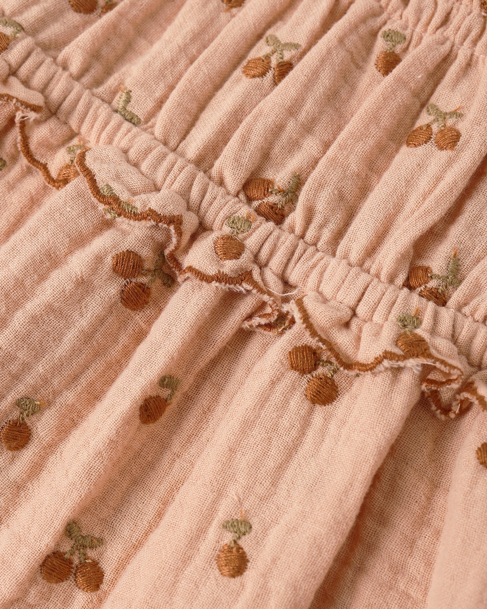 Smocked Tank | Cherry Embroidery